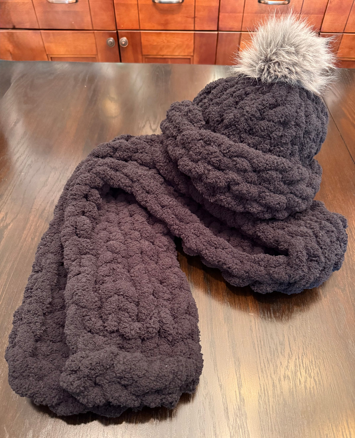 Chunky Knit Hat & Scarf Set
