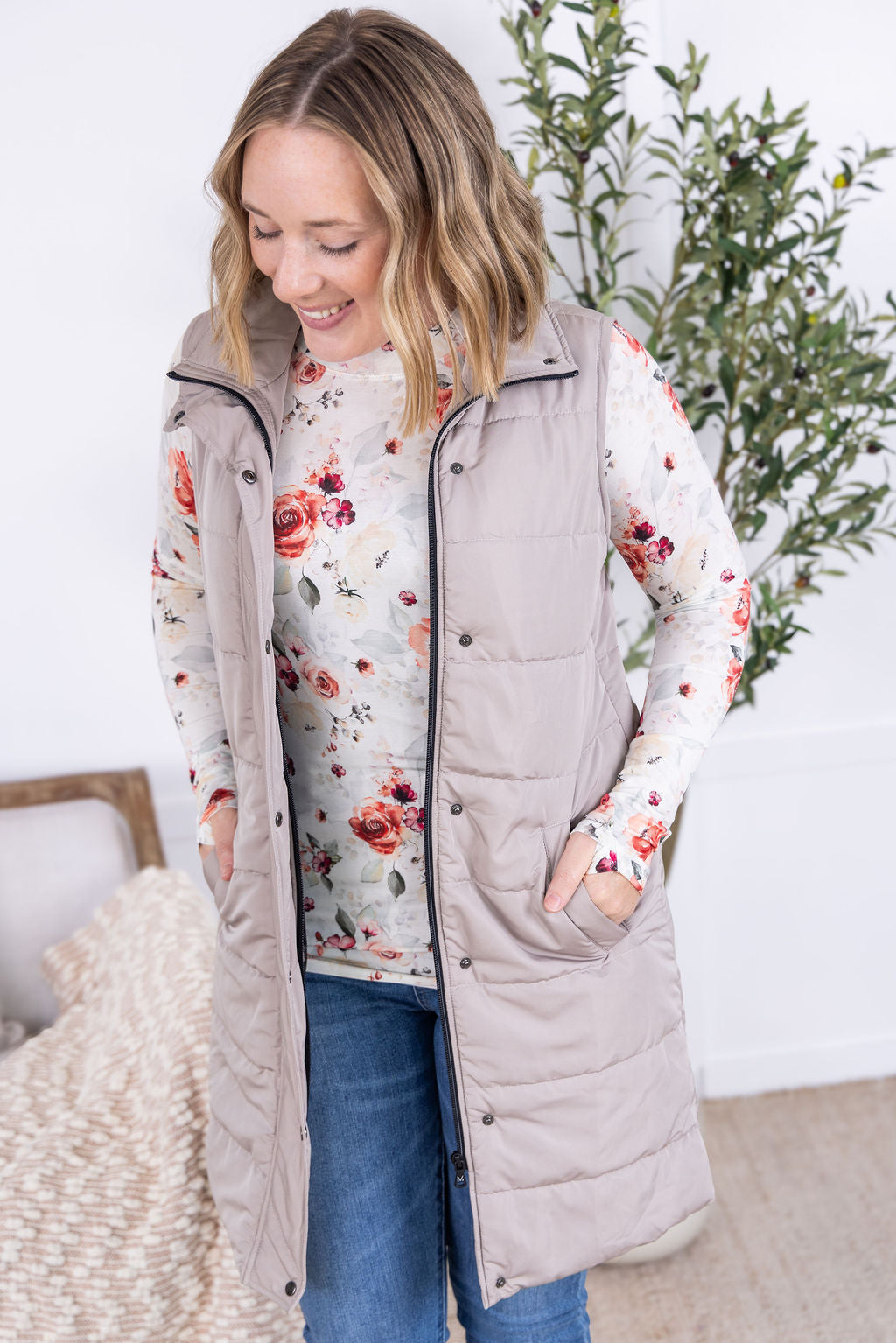 IN STOCK Blair Long Sleeve Top - Pink Bloom