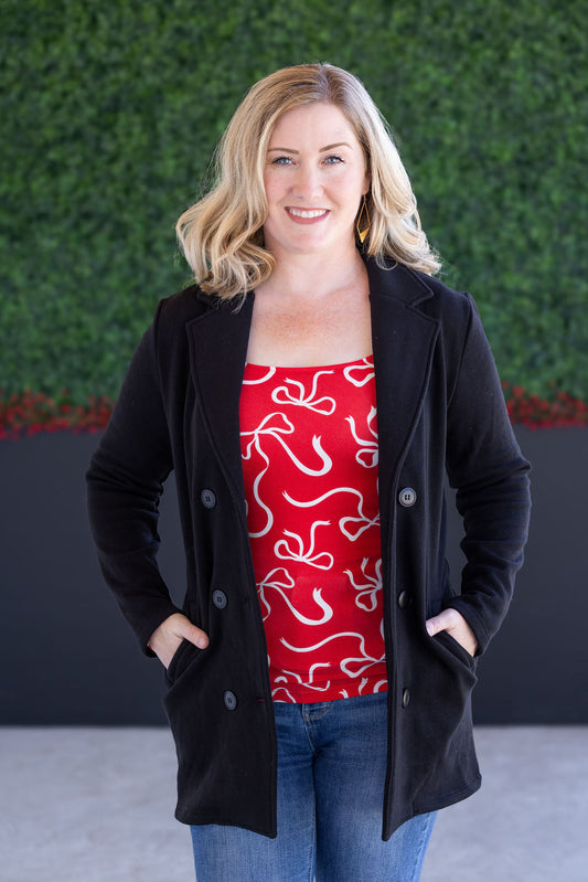 IN STOCK Scarlett Sweater Jacket - Black