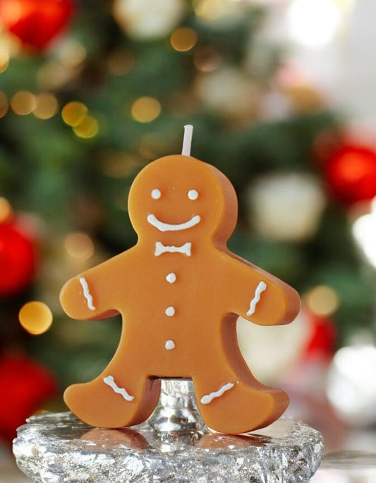 Gingerbread Man Paraffin Candle