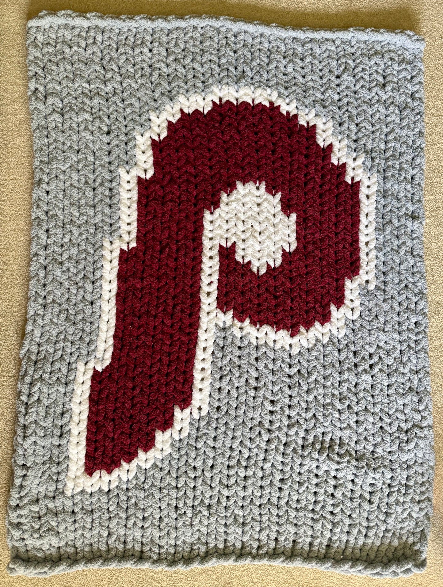 Retro Philadelphia Baseball Inspired Blanket