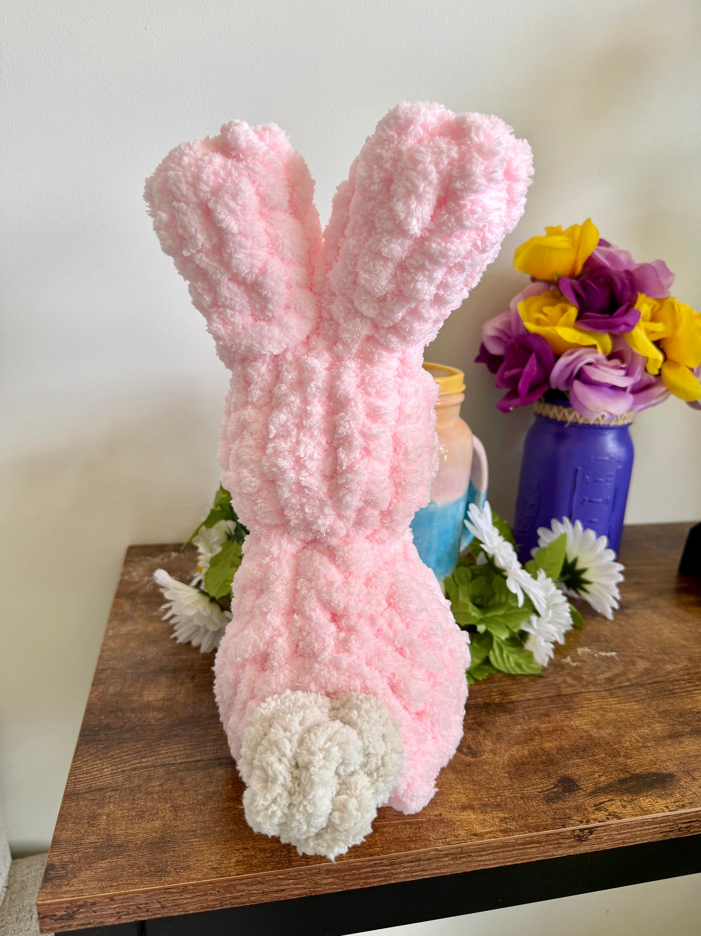 🐰 13” Hand Knit Spring Bunny