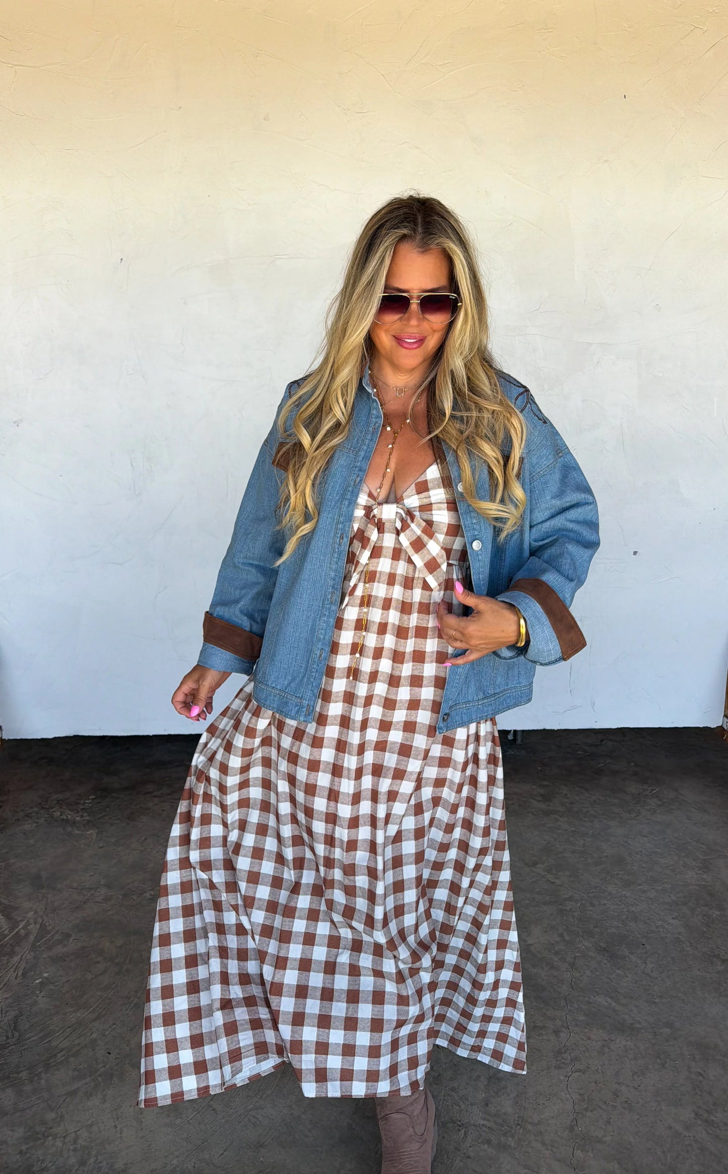 PREORDER- WESTERN CHARM MAXI DRESS