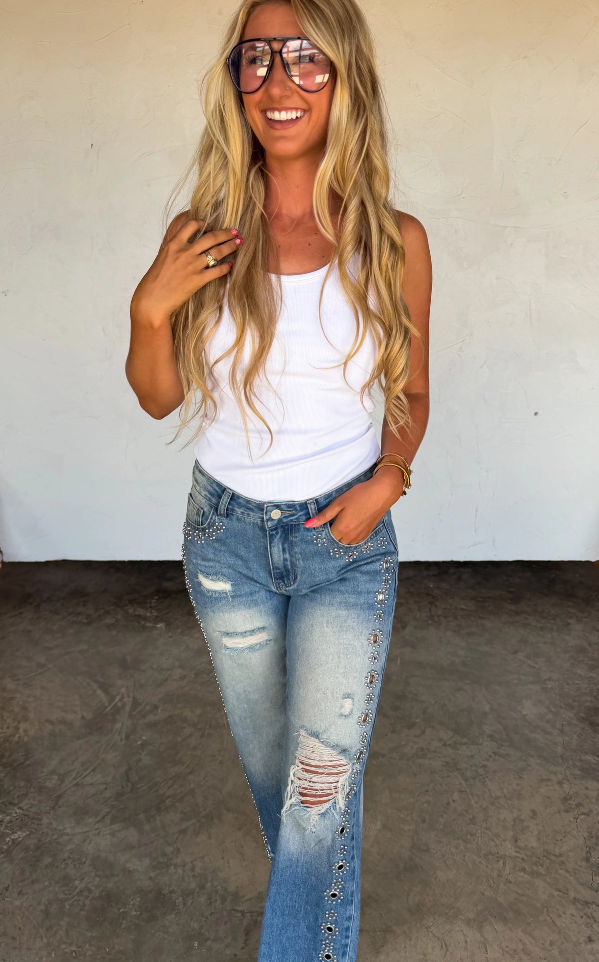 PREORDER: THE JAGGER STUDDED JEANS
