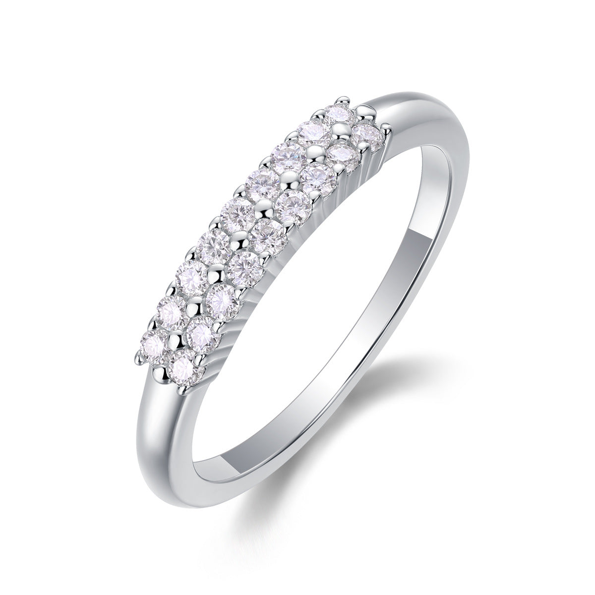 PREORDER: Moissanite Double Stack Ring