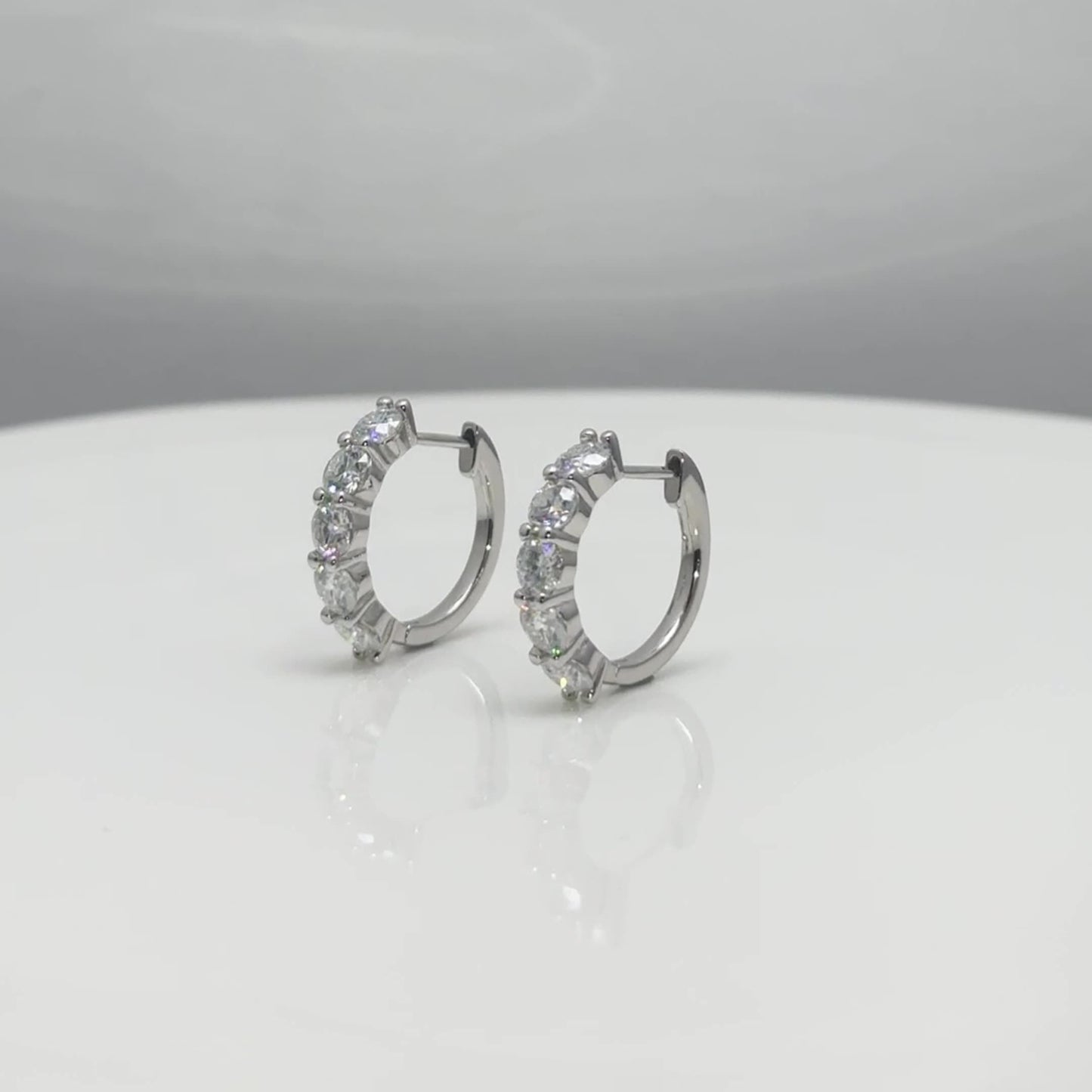 Preorder: Moissanite Hoops