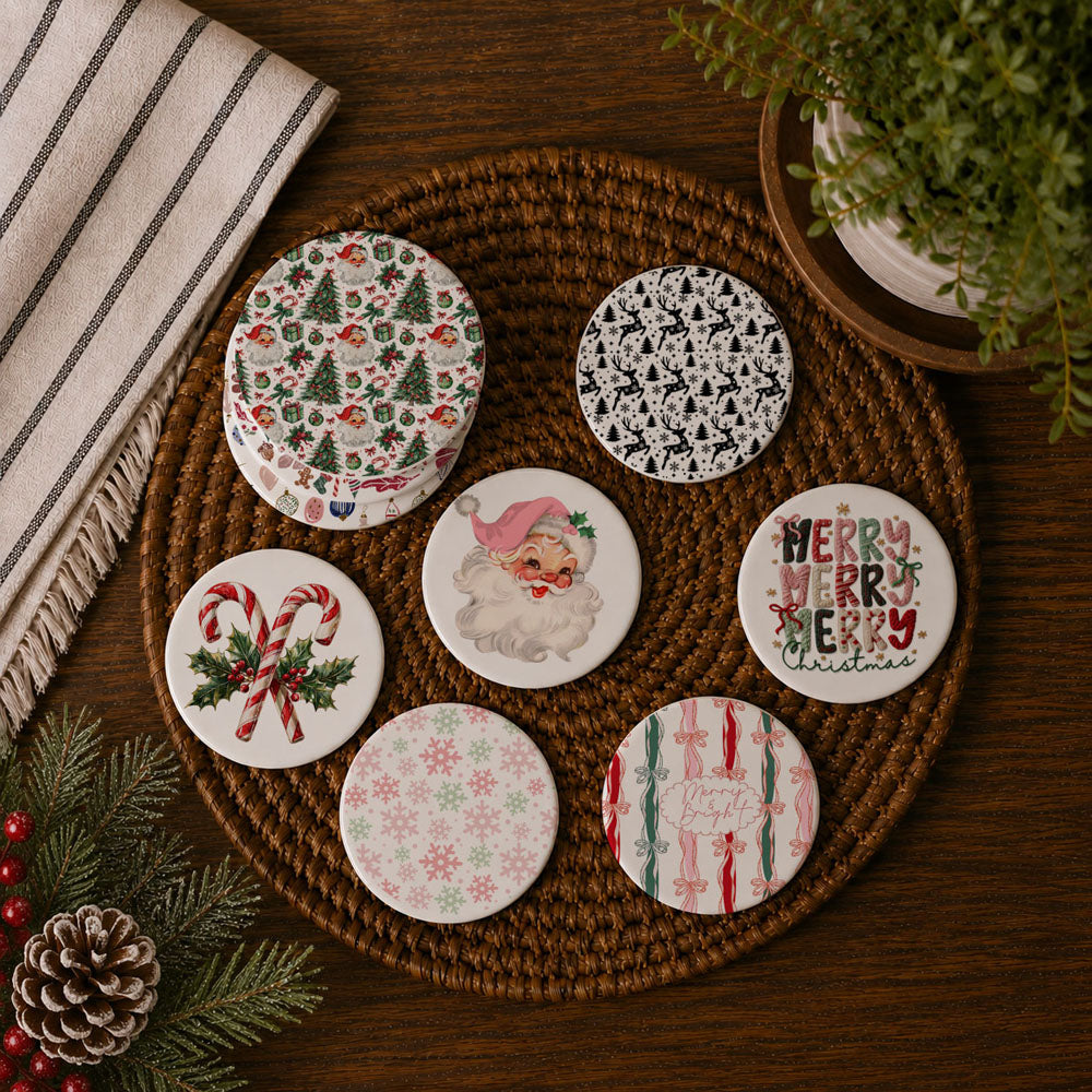Christmas ceramic drink coaster for holiday decorating
Festive holiday coaster for Christmas coffee lovers
Christmas coffee table accessories for cozy homes
Holiday ceramic coaster for seasonal decorating
Cute Christmas coaster for winter home styling
Decorative Christmas coaster for holiday gatherings
