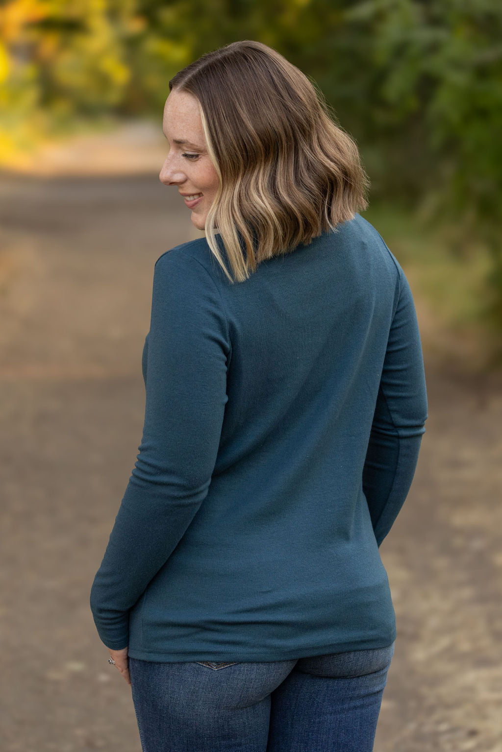 IN STOCK Leah Long Sleeve Top - Teal