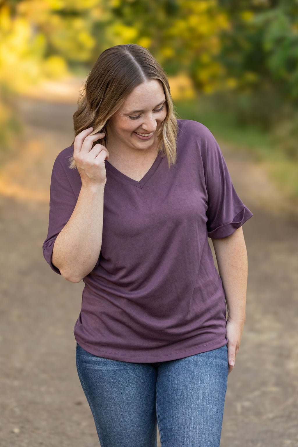 IN STOCK Selene Relaxed Top - Amethyst