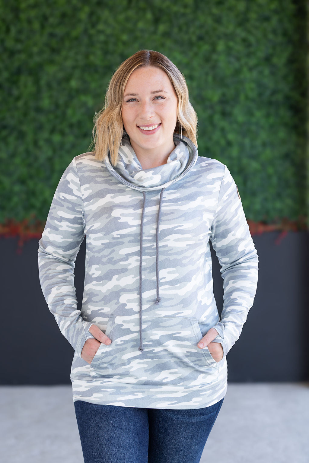 IN STOCK Soft Funnel Neck - Camo