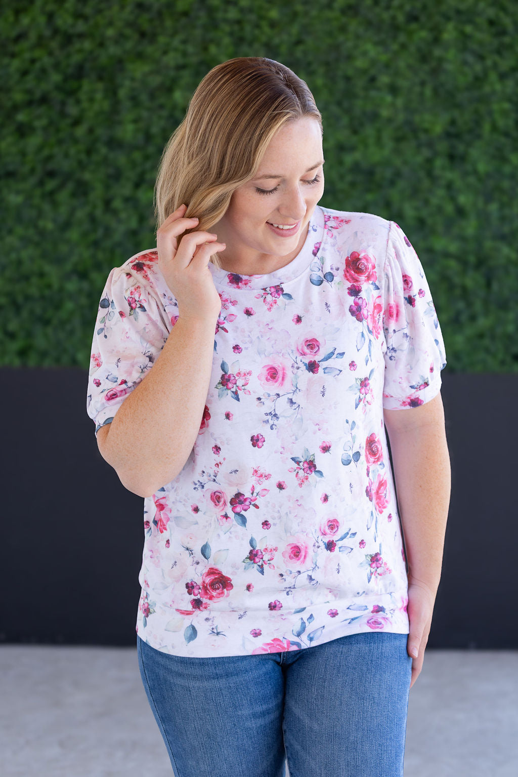 IN STOCK Katie Cozy Top - Pink Bloom