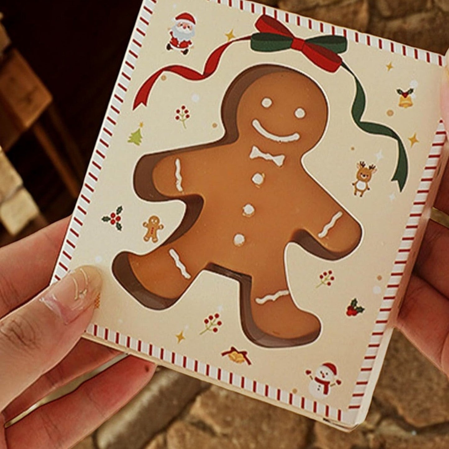 Gingerbread Man Paraffin Candle