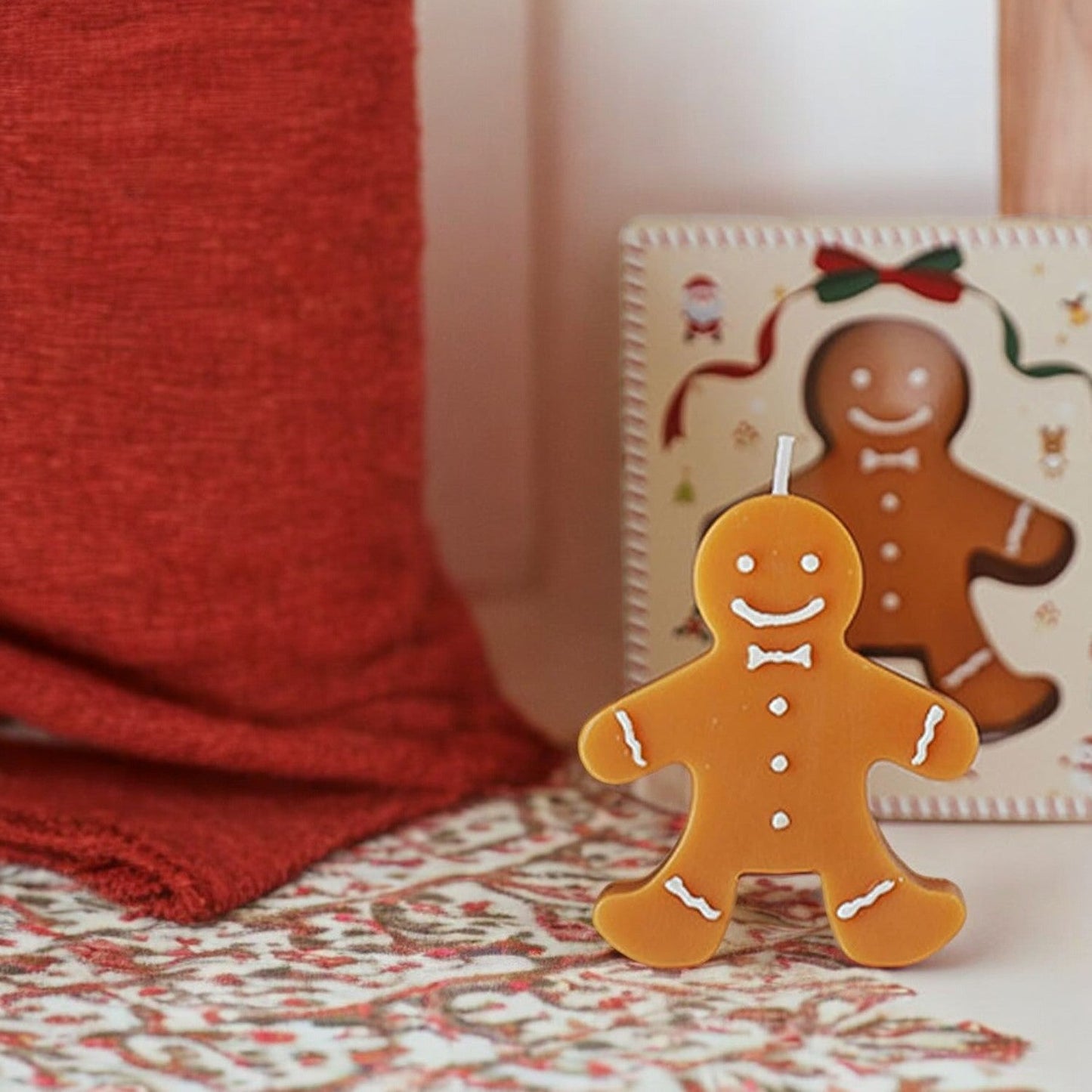 Gingerbread Man Paraffin Candle