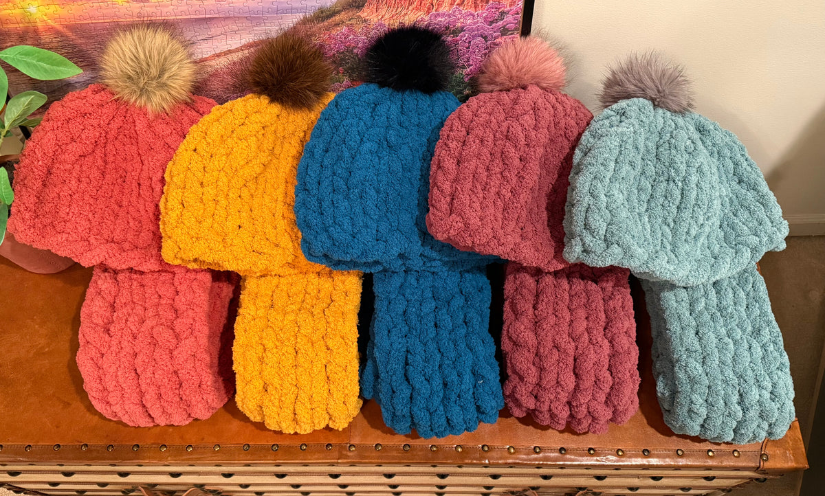 Chunky Knit Hat & Scarf Set