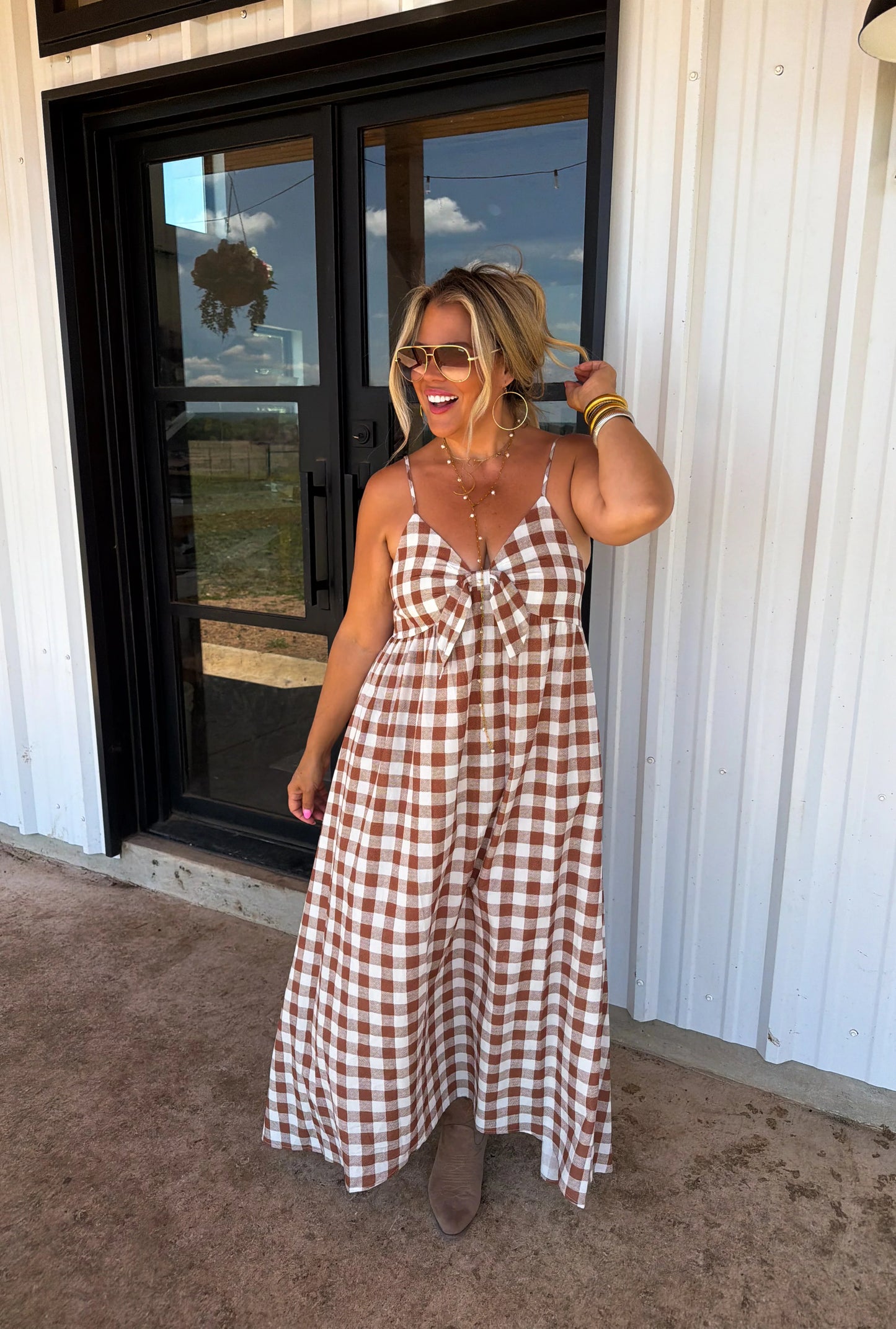 PREORDER- WESTERN CHARM MAXI DRESS