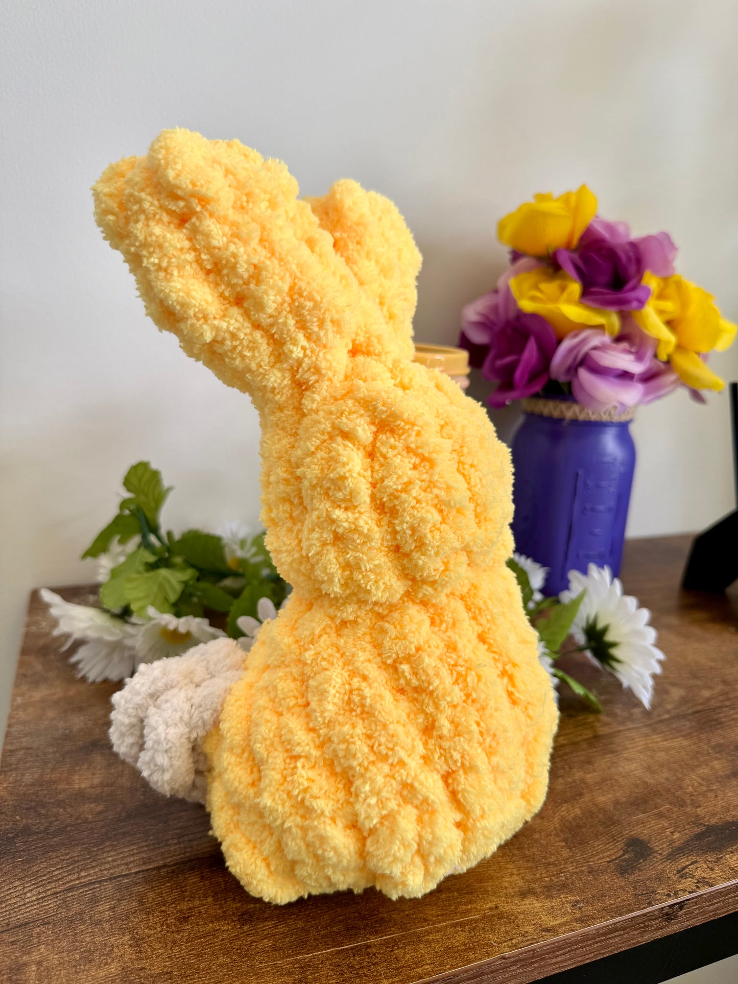 🐰 13” Hand Knit Spring Bunny