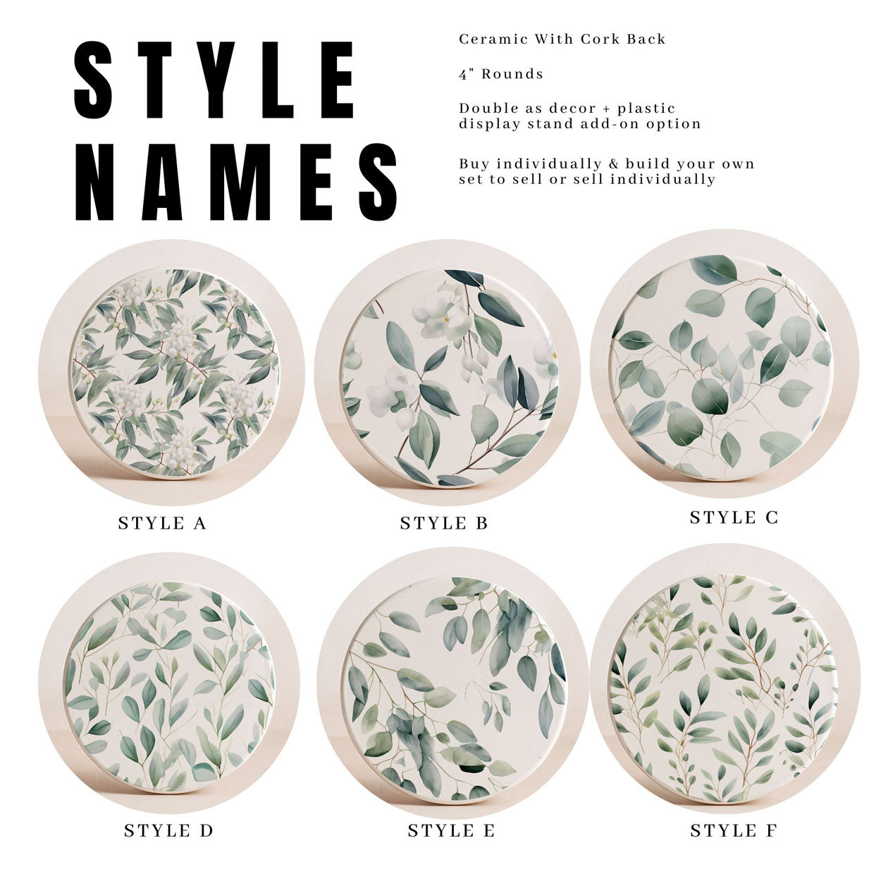Eucalyptus Coasters