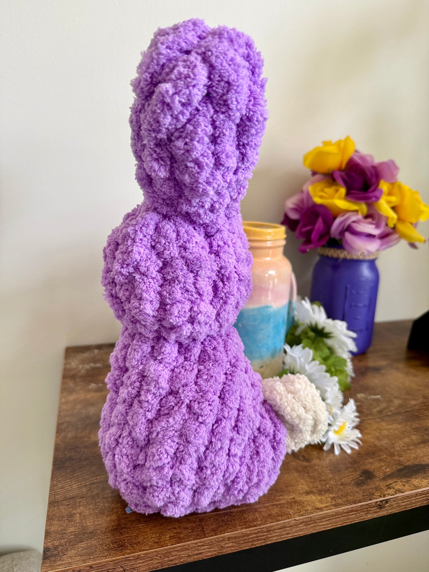 🐰 13” Hand Knit Spring Bunny