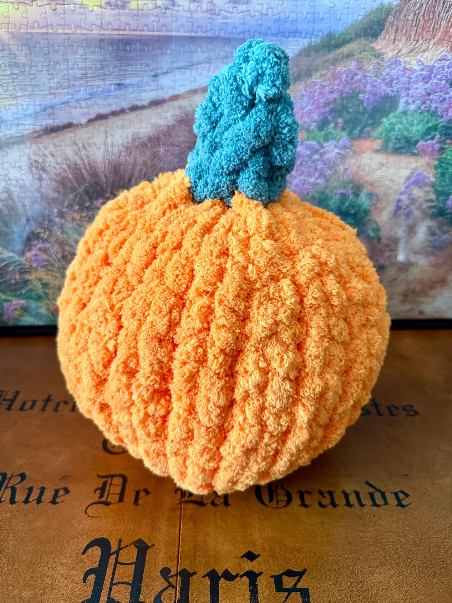 🎃 Handmade Chunky Knit Plush Pumpkins