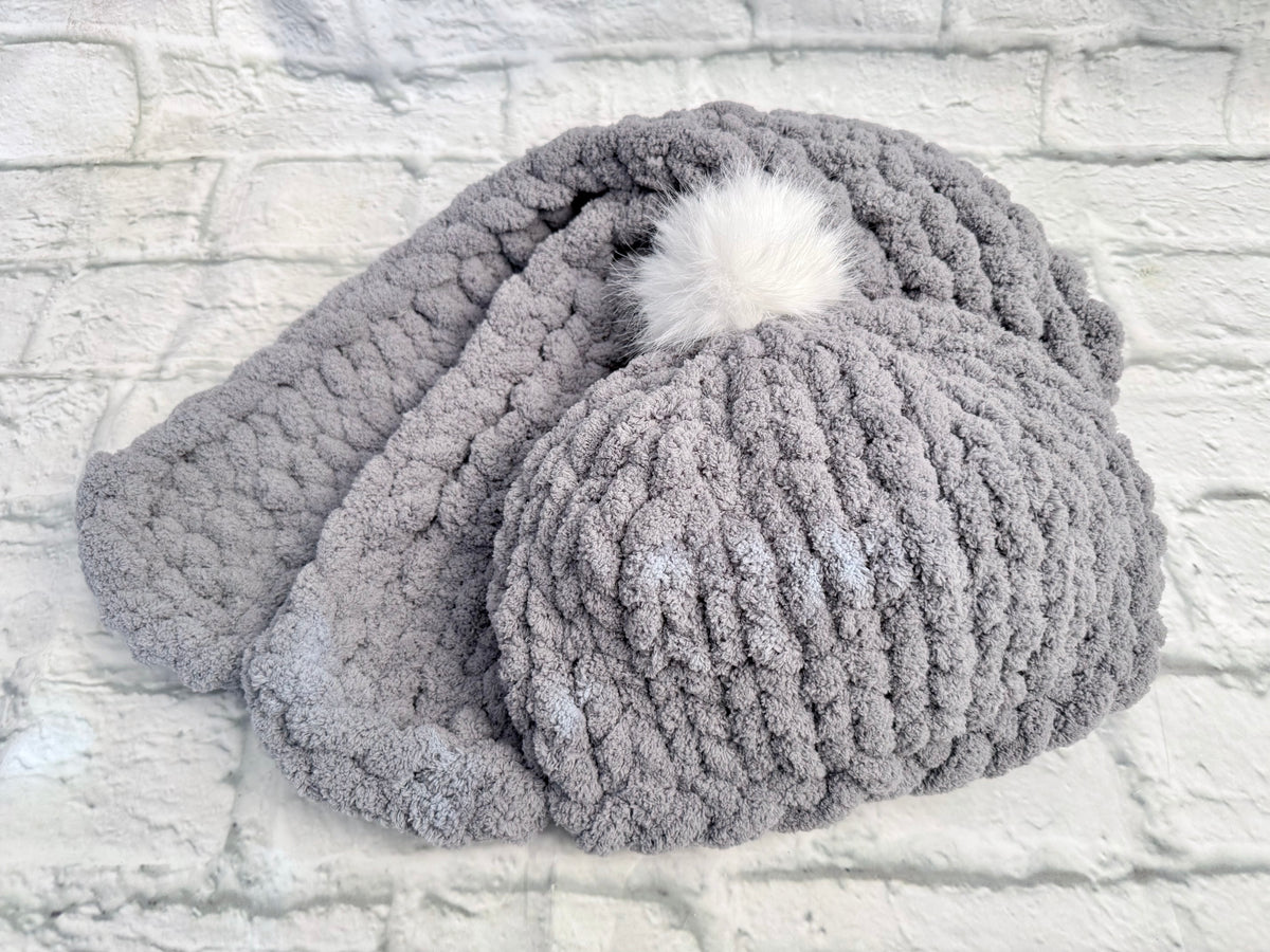 Chunky Knit Hat & Scarf Set