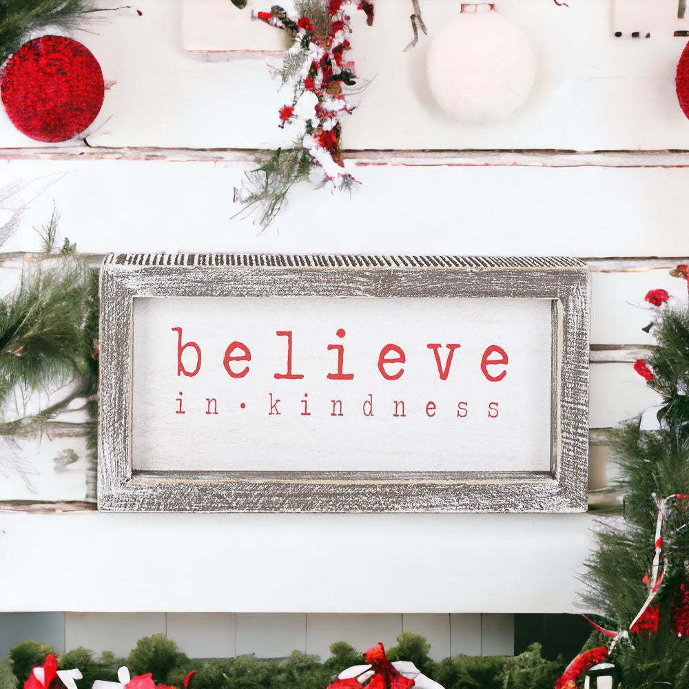 Believe Christmas Quote Signs and Decorations