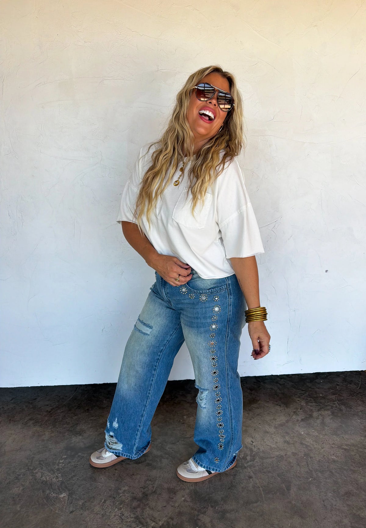 PREORDER: THE JAGGER STUDDED JEANS