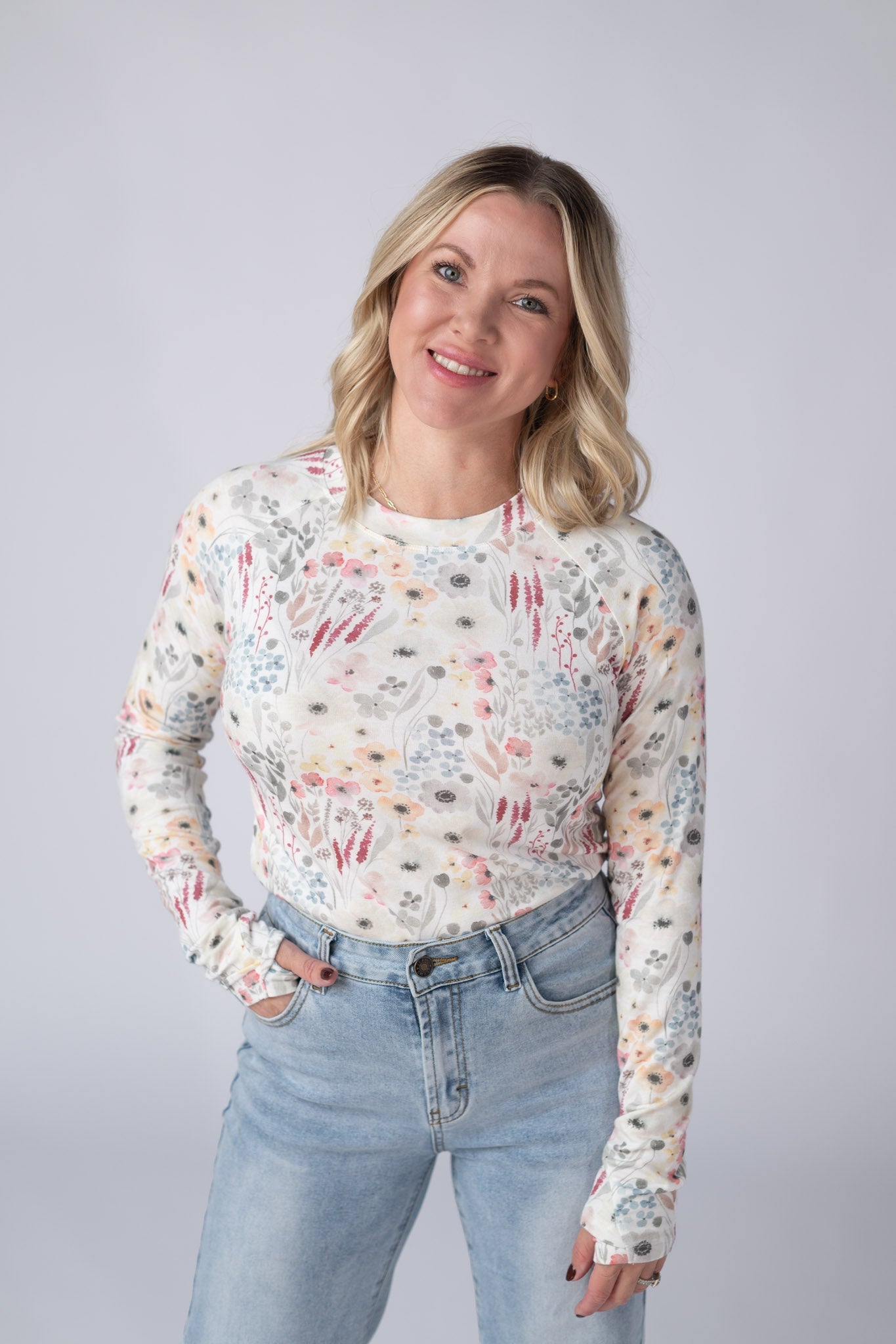 IN STOCK Blair Long Sleeve Top - Wildflower Gardens