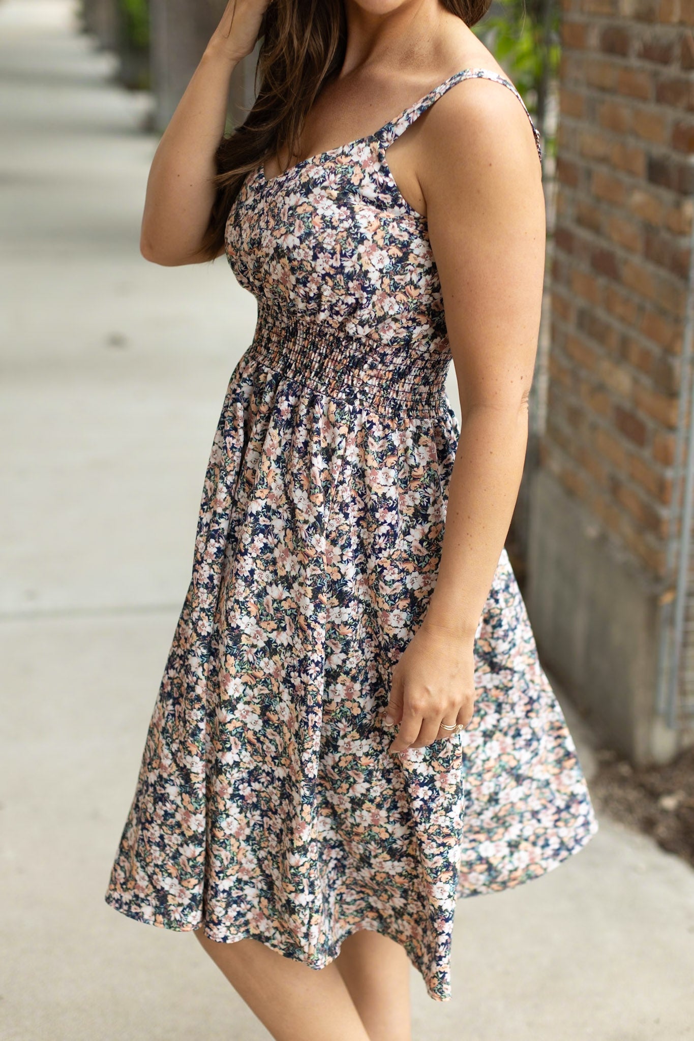 IN STOCK Cassidy Midi Dress - Micro Vintage Floral