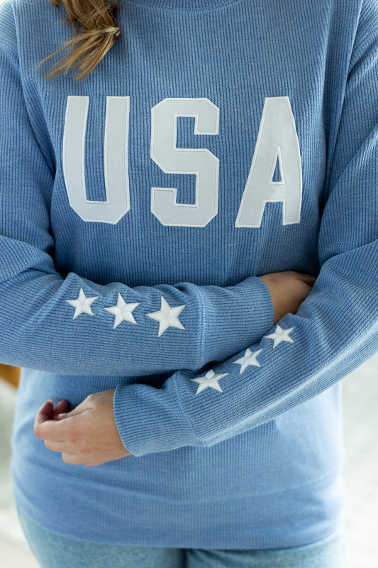 IN STOCK USA Pullover - Blue