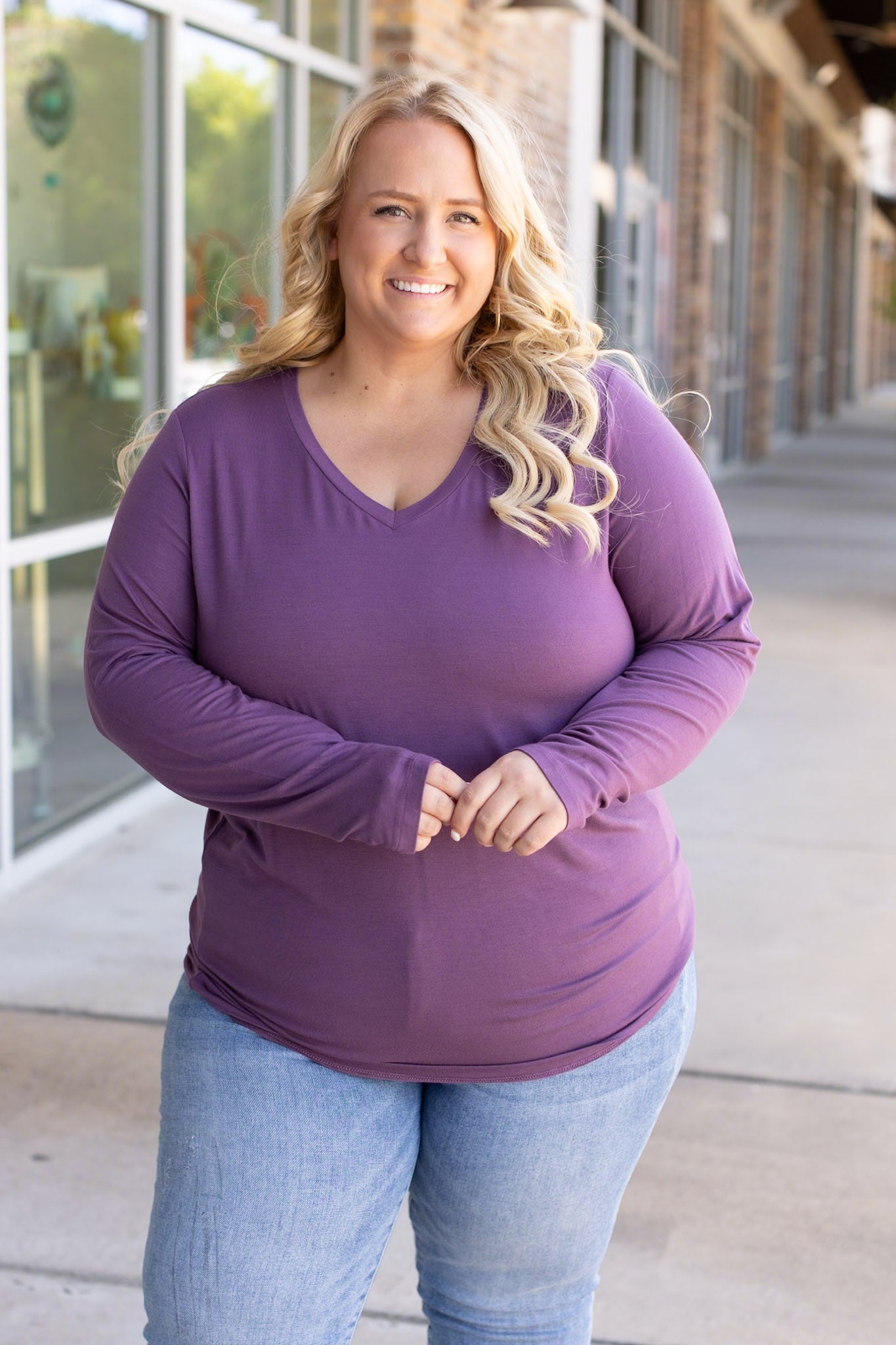 IN STOCK Larissa Long Sleeve - Purple