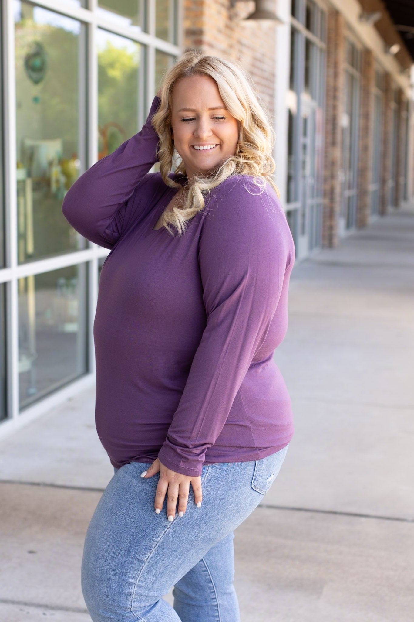 IN STOCK Larissa Long Sleeve - Purple