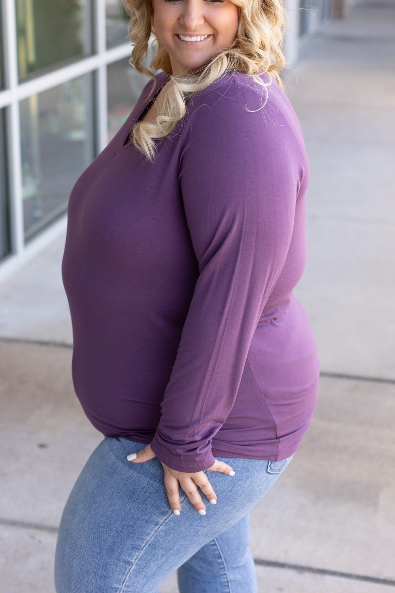 IN STOCK Larissa Long Sleeve - Purple