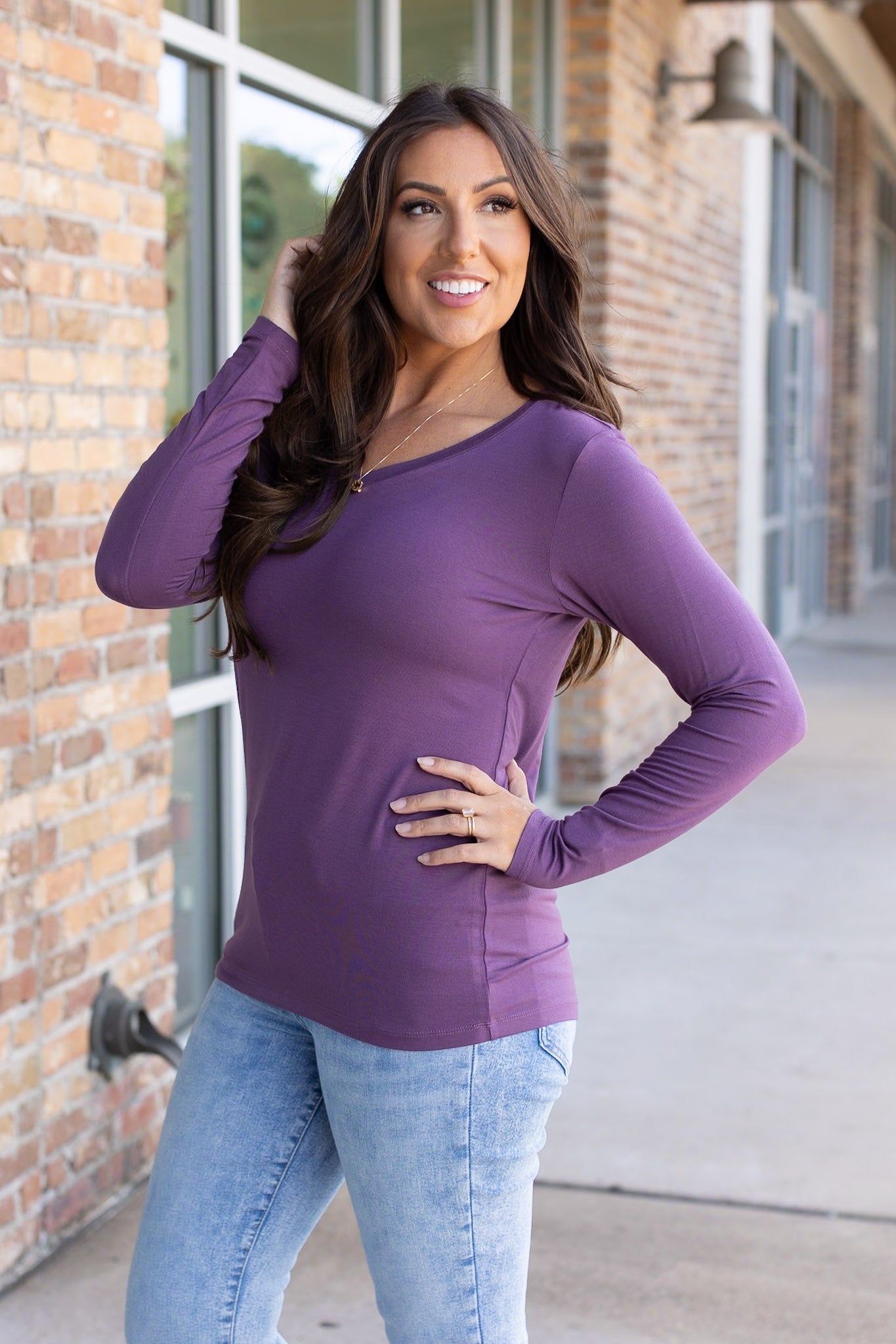 IN STOCK Larissa Long Sleeve - Purple