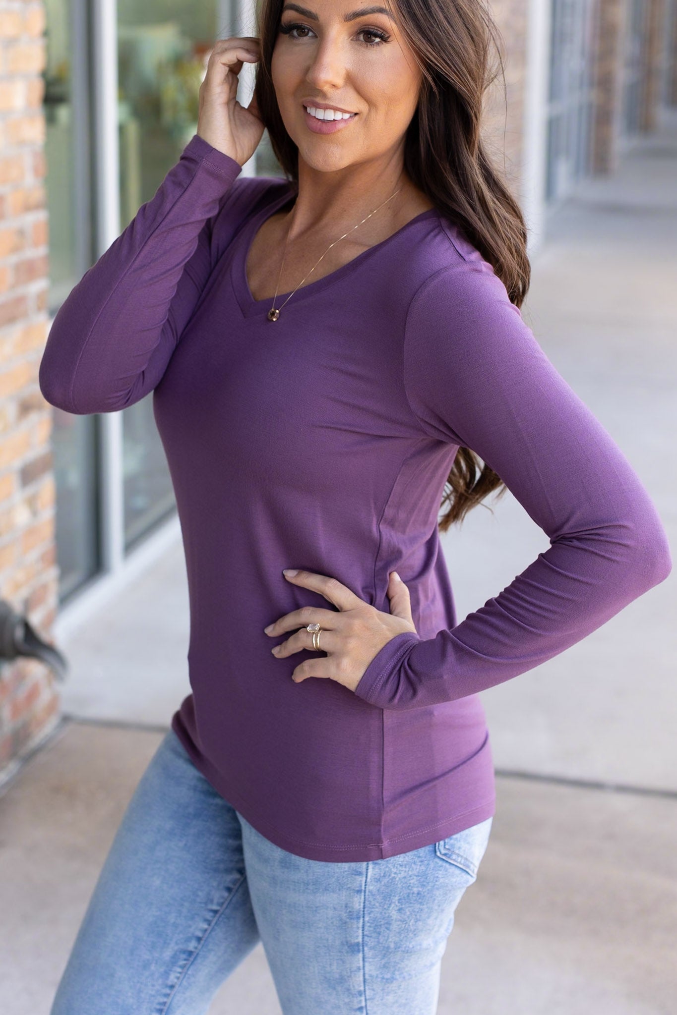 IN STOCK Larissa Long Sleeve - Purple