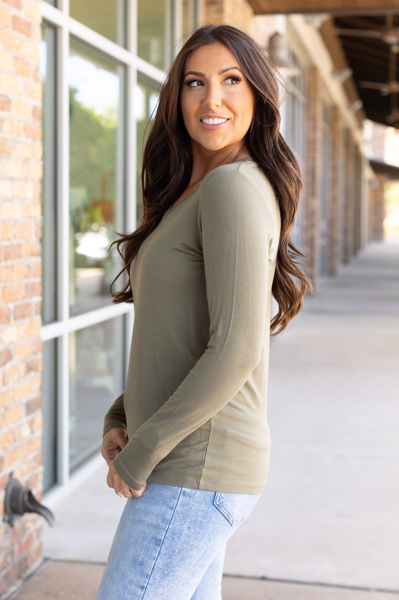 IN STOCK Larissa Long Sleeve - Olive