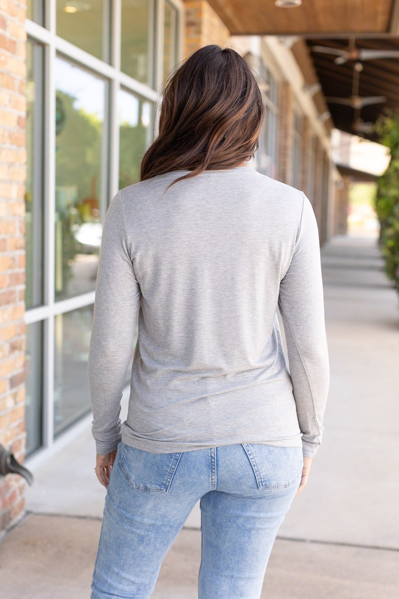 IN STOCK Larissa Long Sleeve - Light Grey