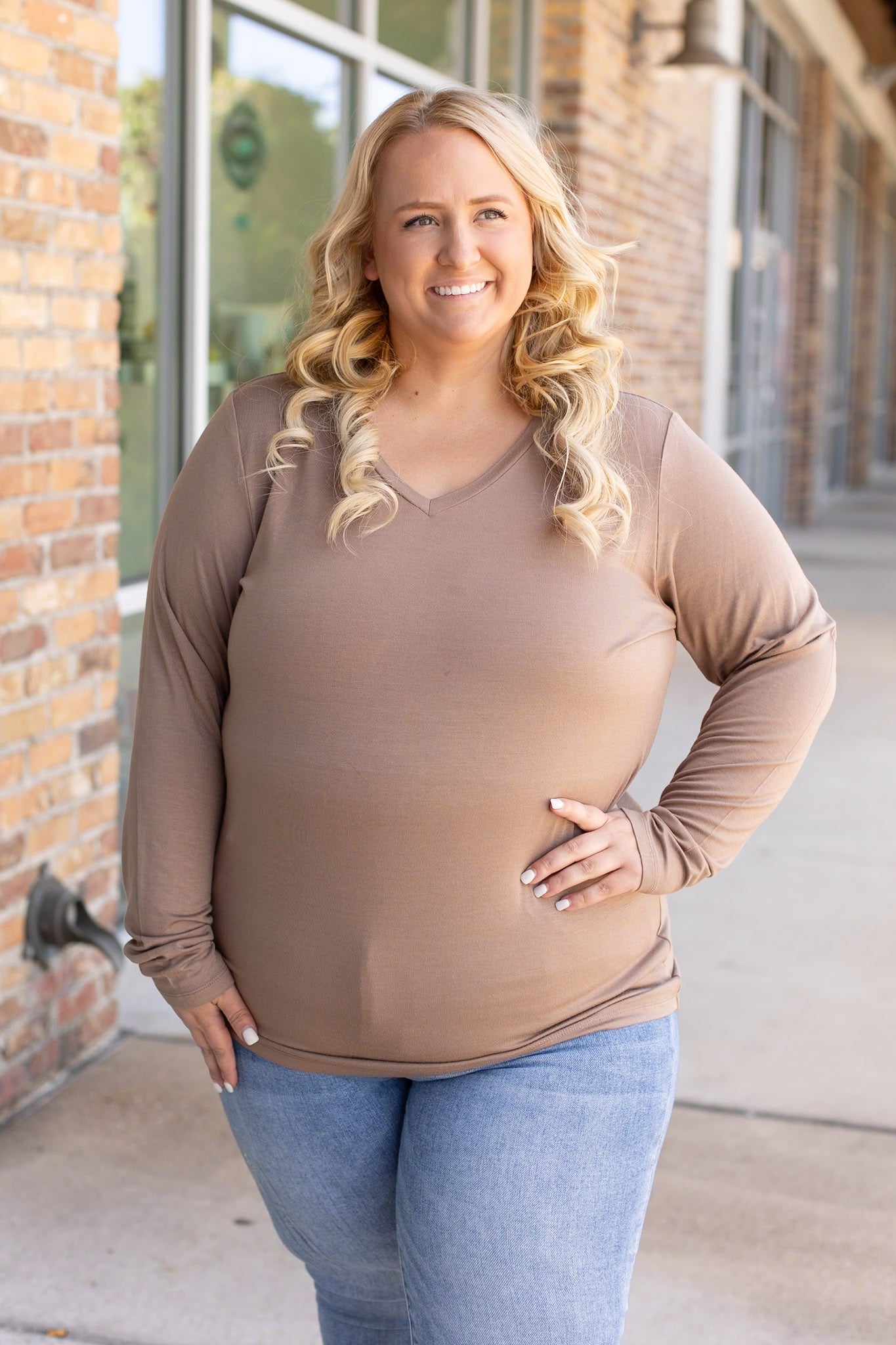 IN STOCK Larissa Long Sleeve - Mocha