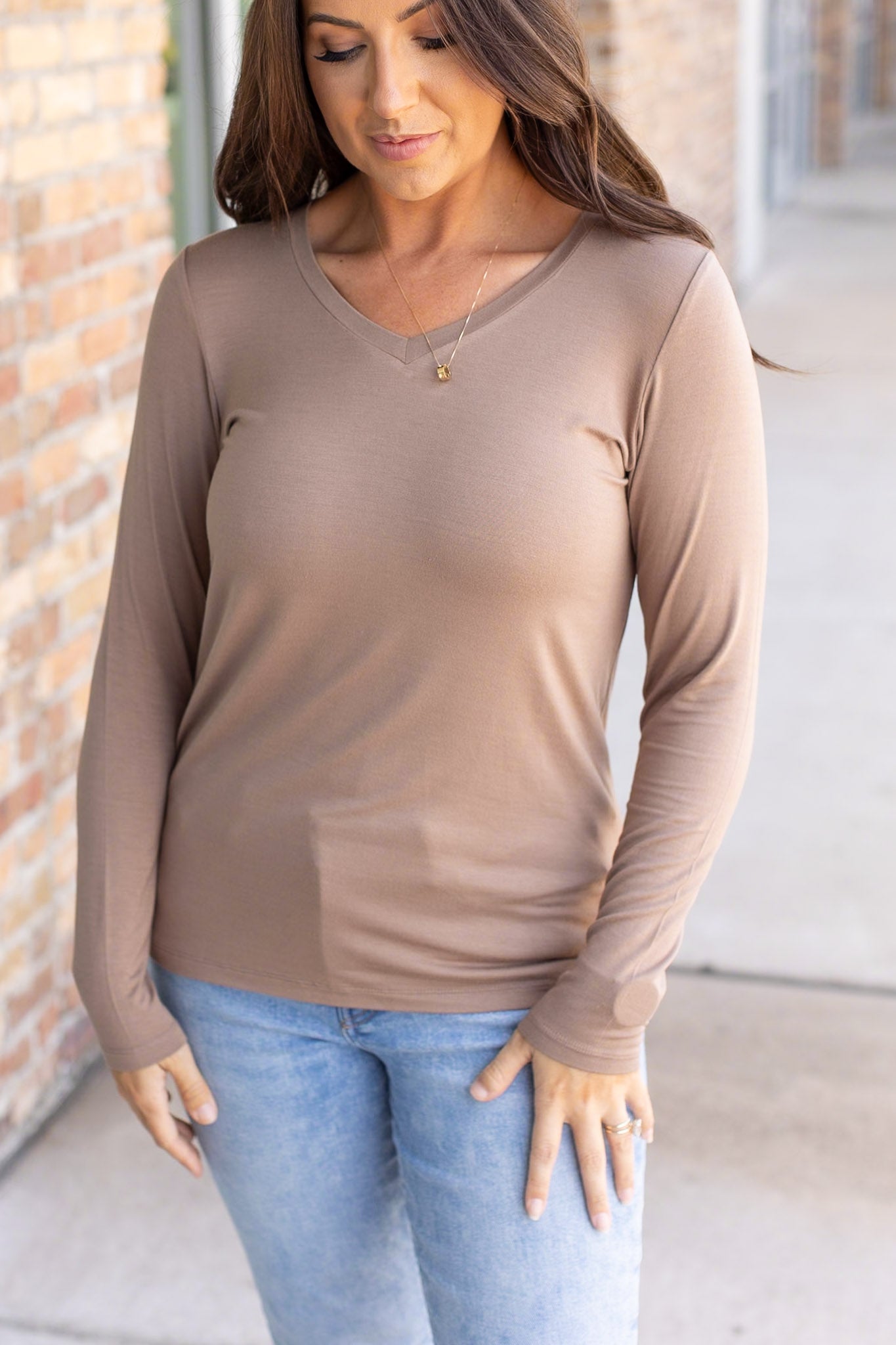 IN STOCK Larissa Long Sleeve - Mocha