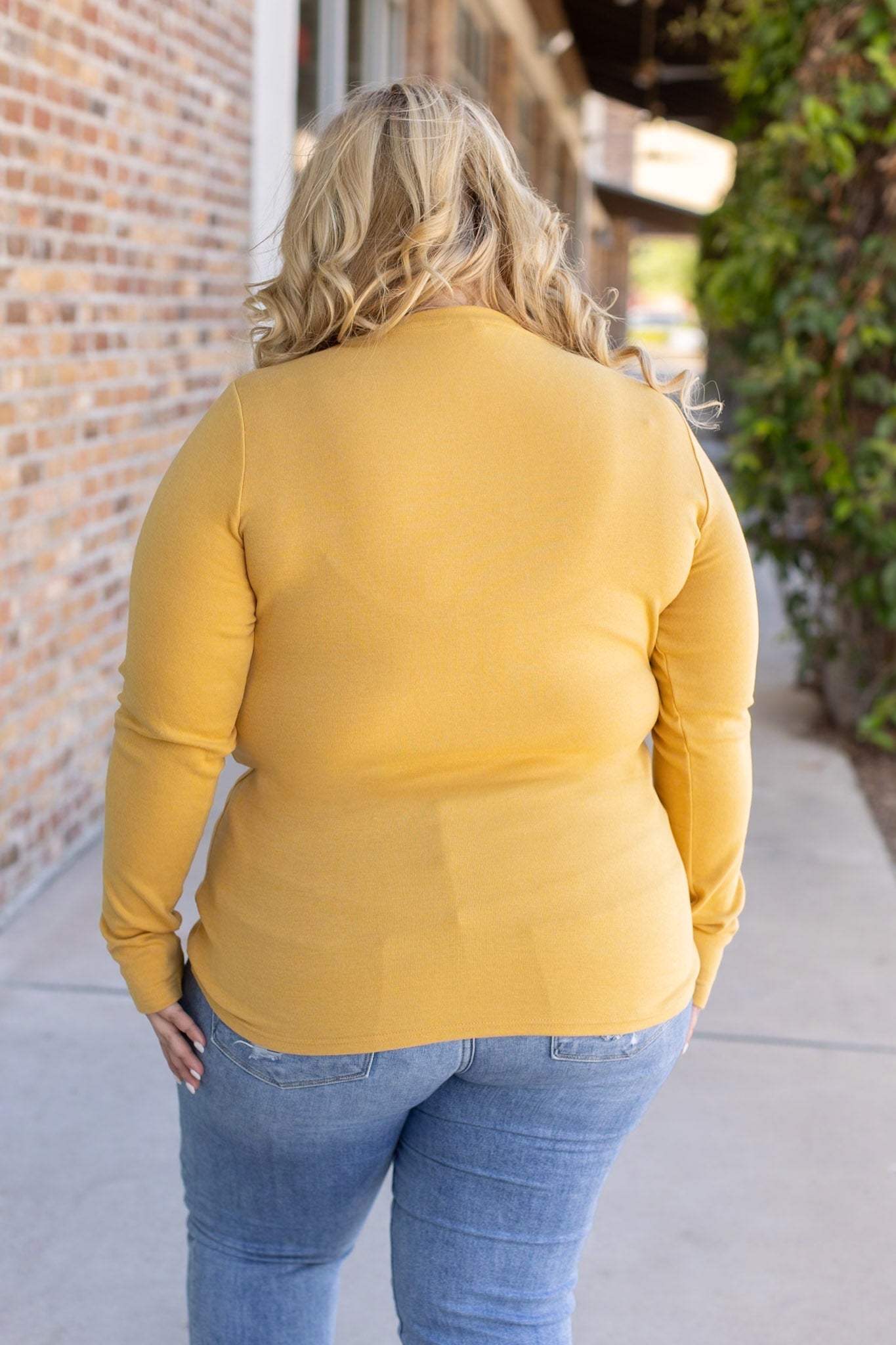 IN STOCK Leah Long Sleeve Top - Mustard