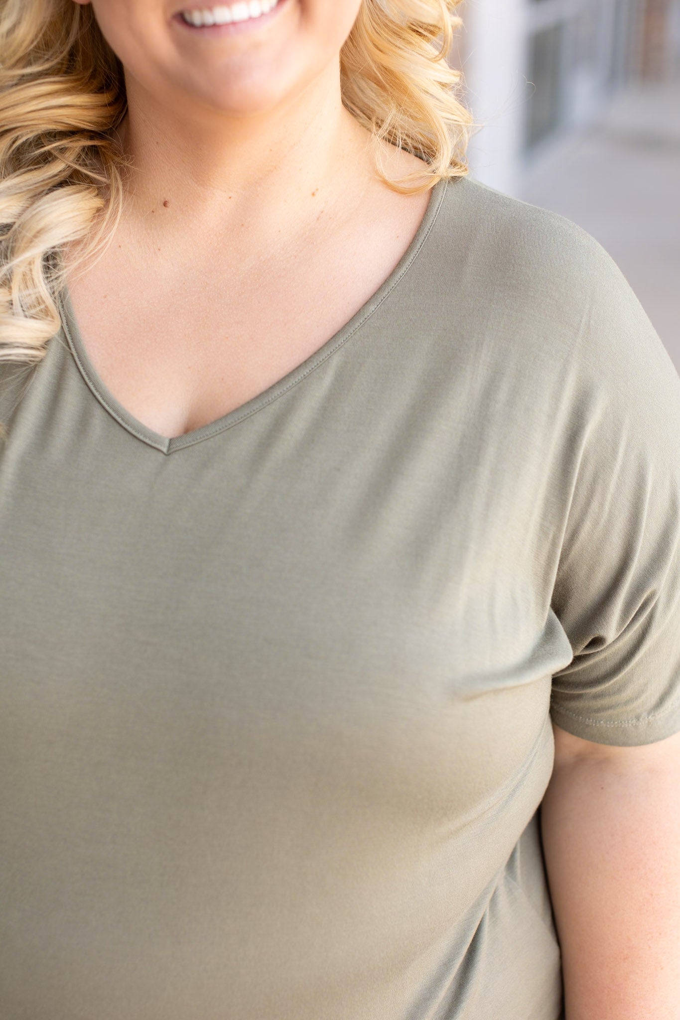 IN STOCK Chloe Cozy Tee - Olive