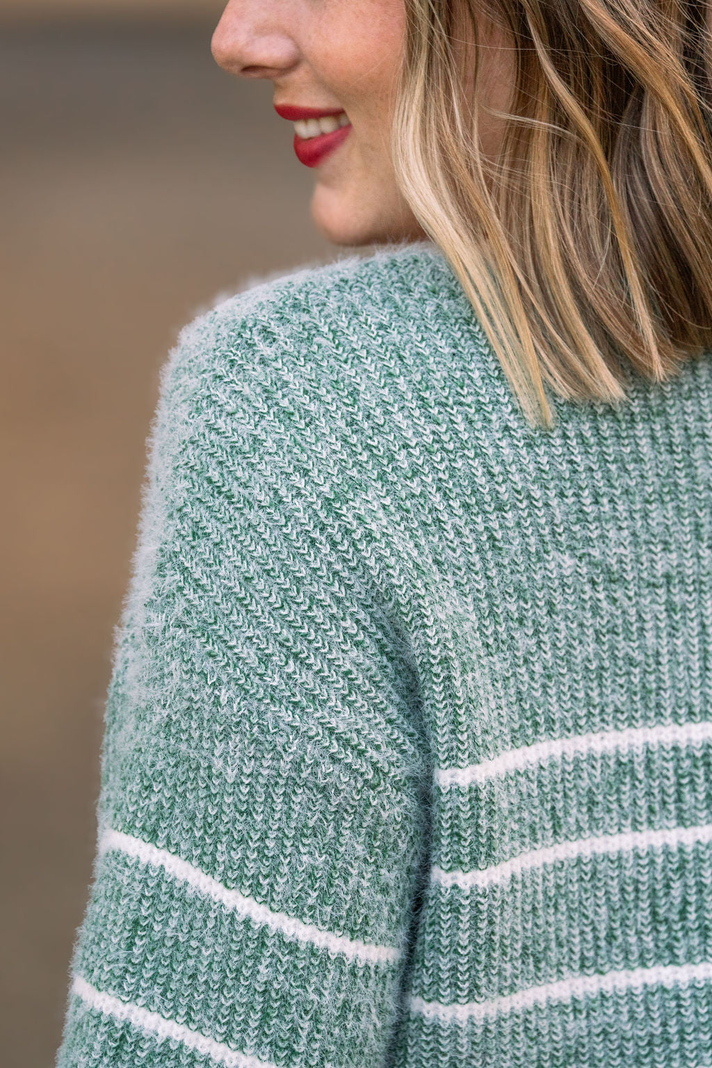 Striped Sweater - Green IN STOCK