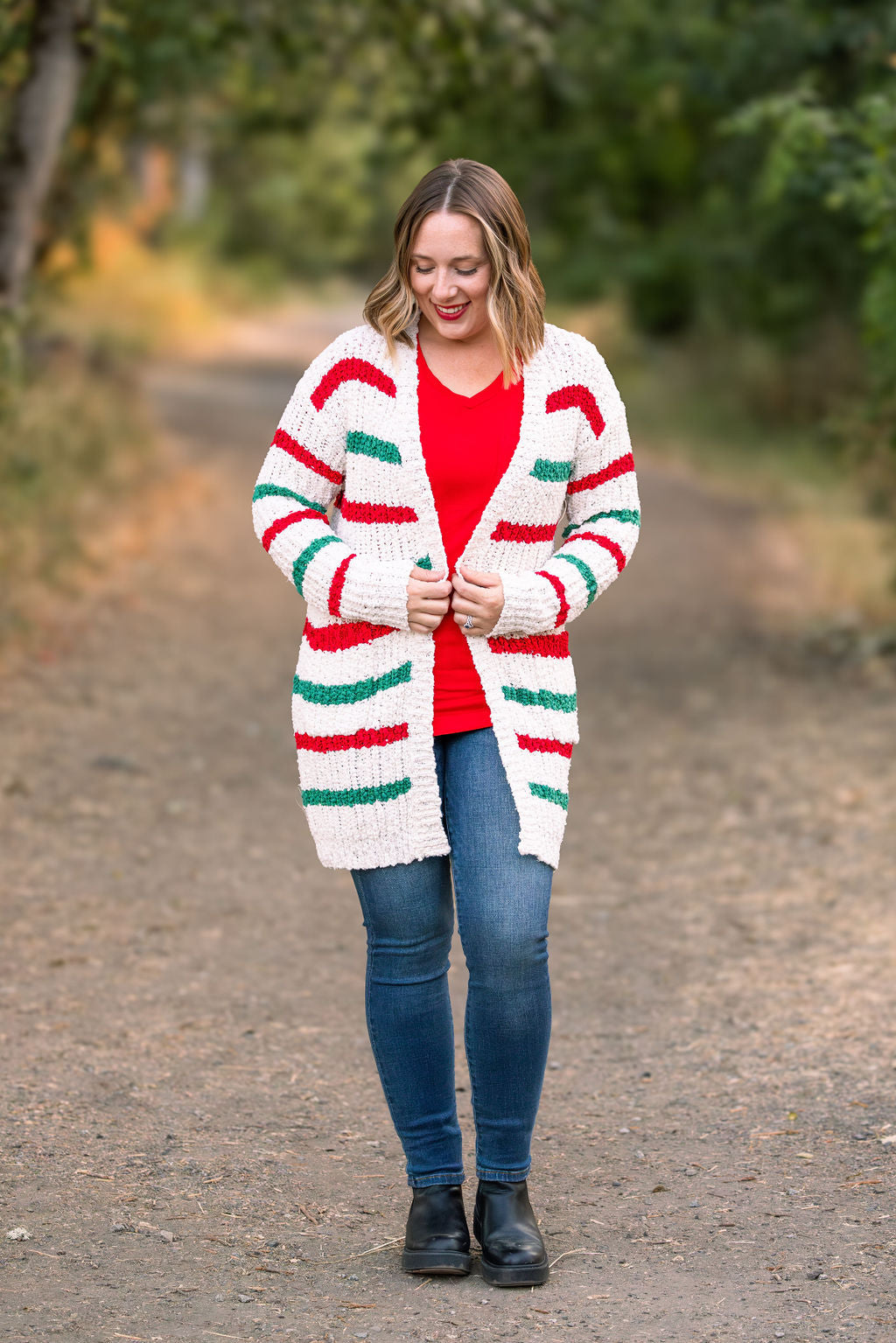 PREBOOK Christmas Stripe Cardigan IN STOCK