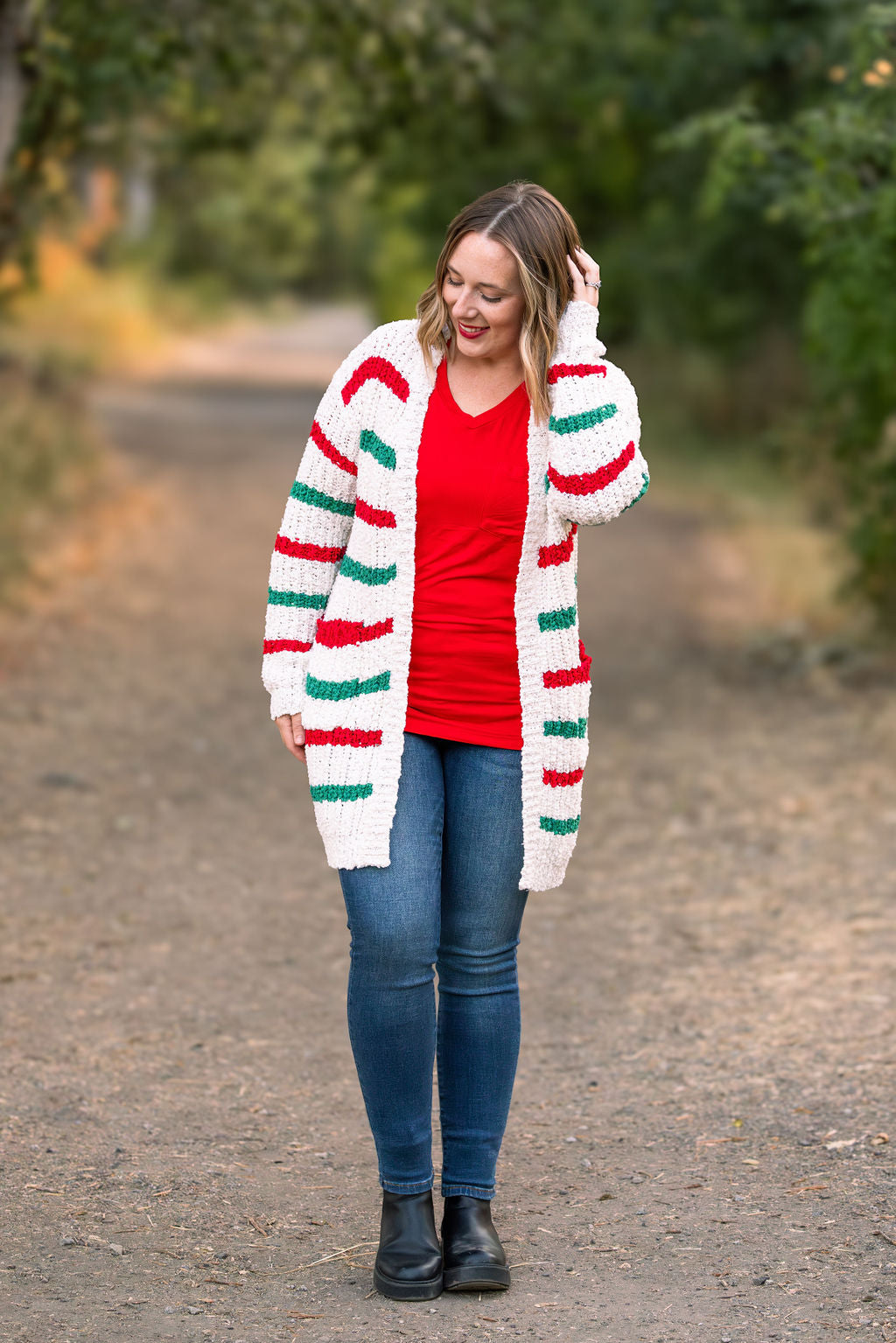 PREBOOK Christmas Stripe Cardigan IN STOCK