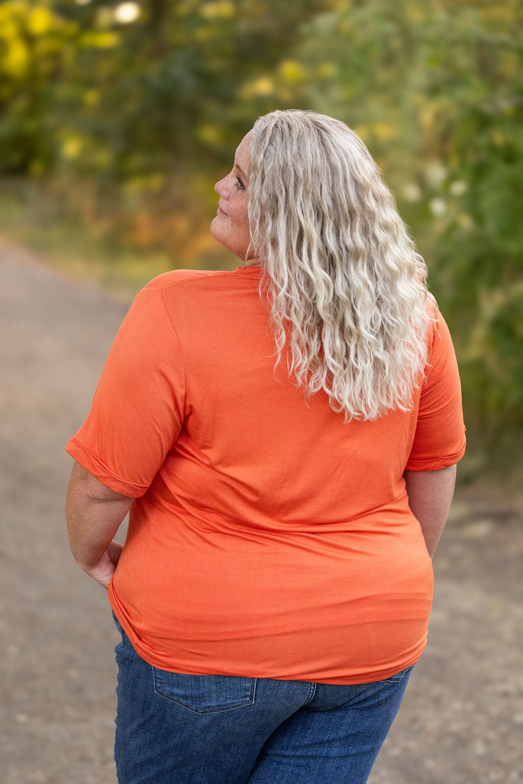 IN STOCK Sophie Pocket Tee - Pumpkin