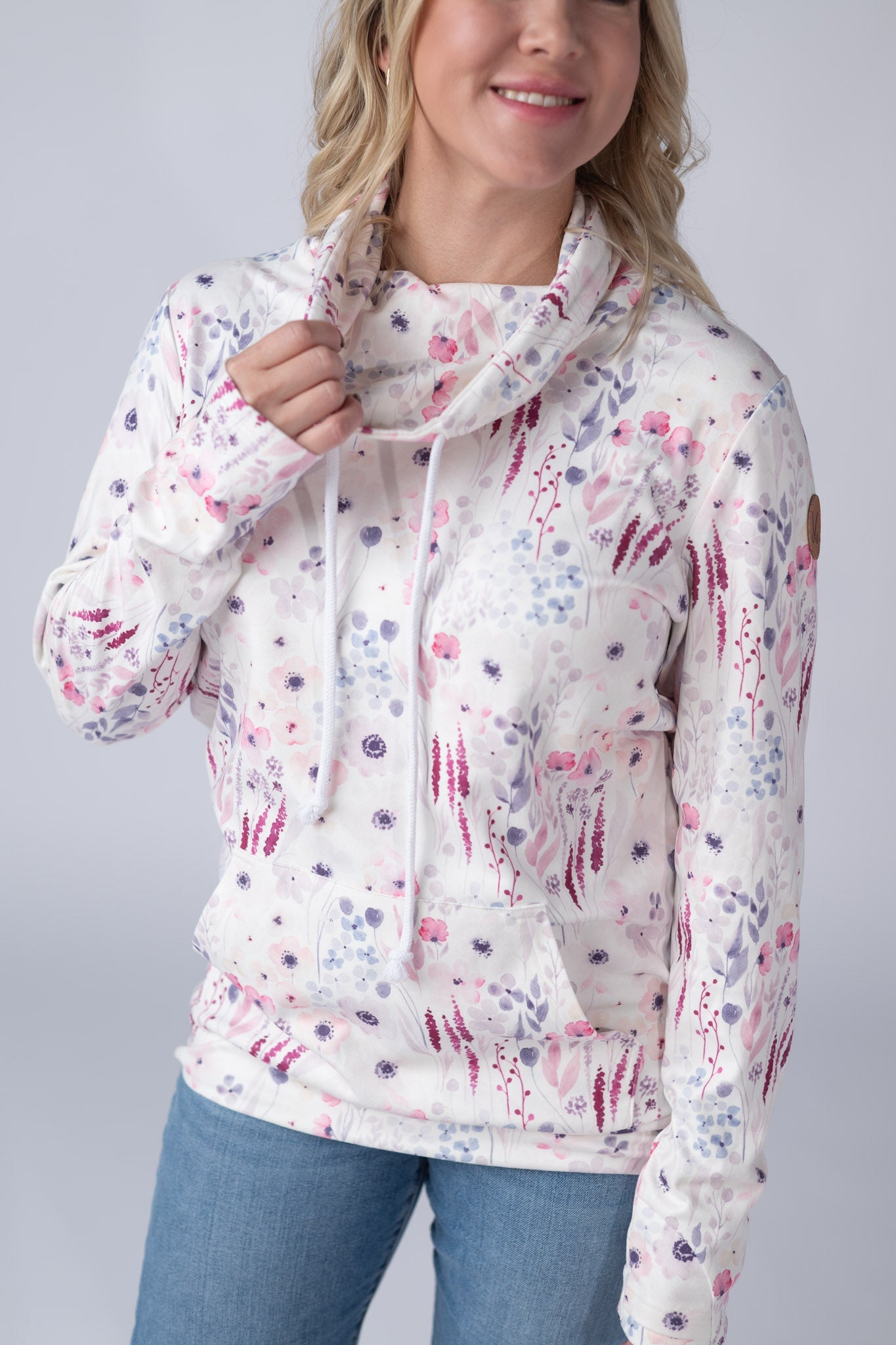 IN STOCK Soft Funnel Neck - Wildflower Gardens