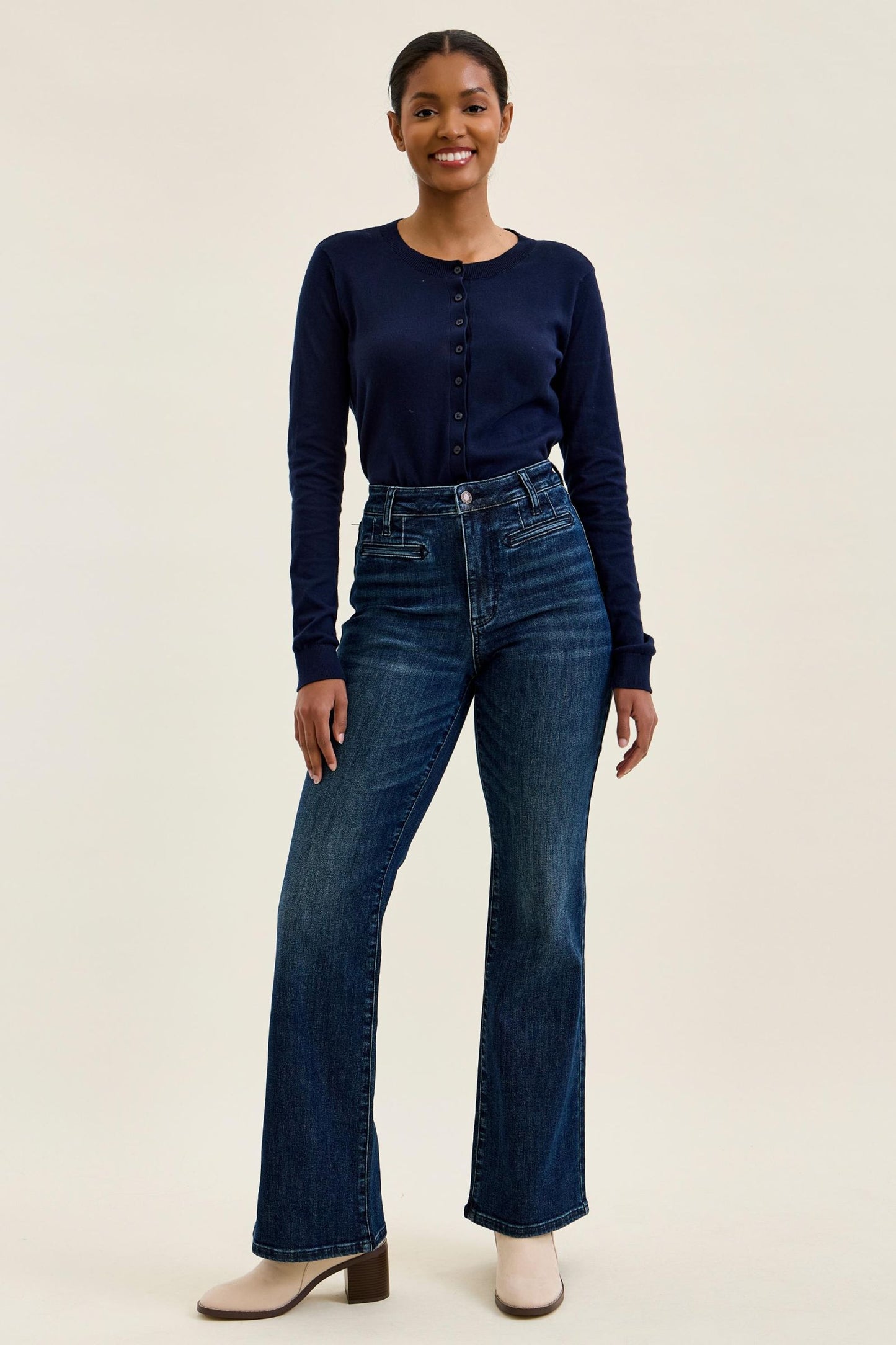Judy Blue “Alex” Boyfriend Bootcut Jeans