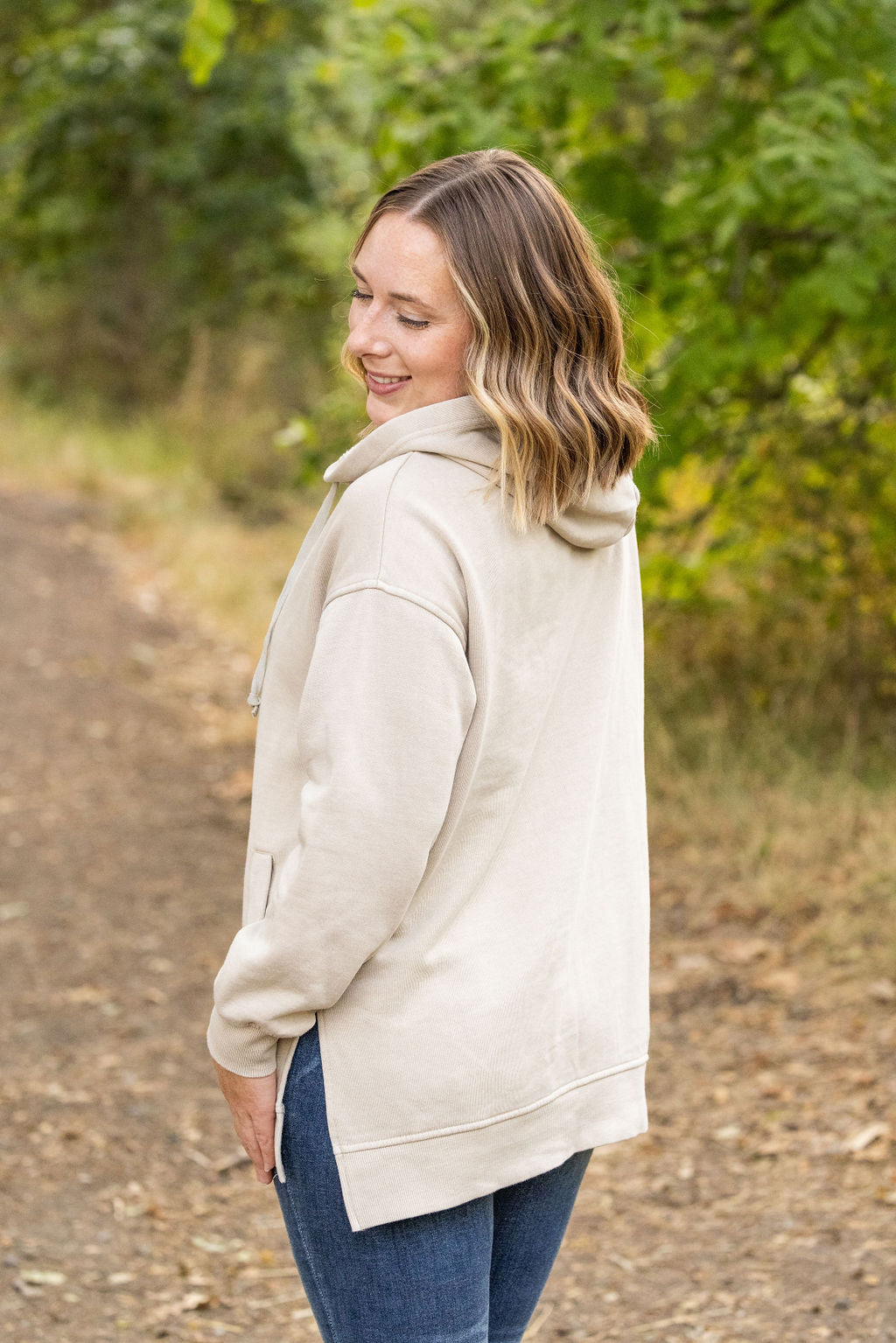 IN STOCK Vintage Wash Hoodie - Beige