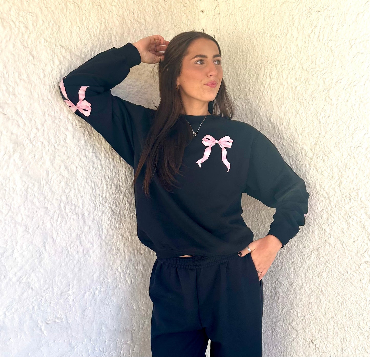 Bow Sweatshirt & Sweatpants