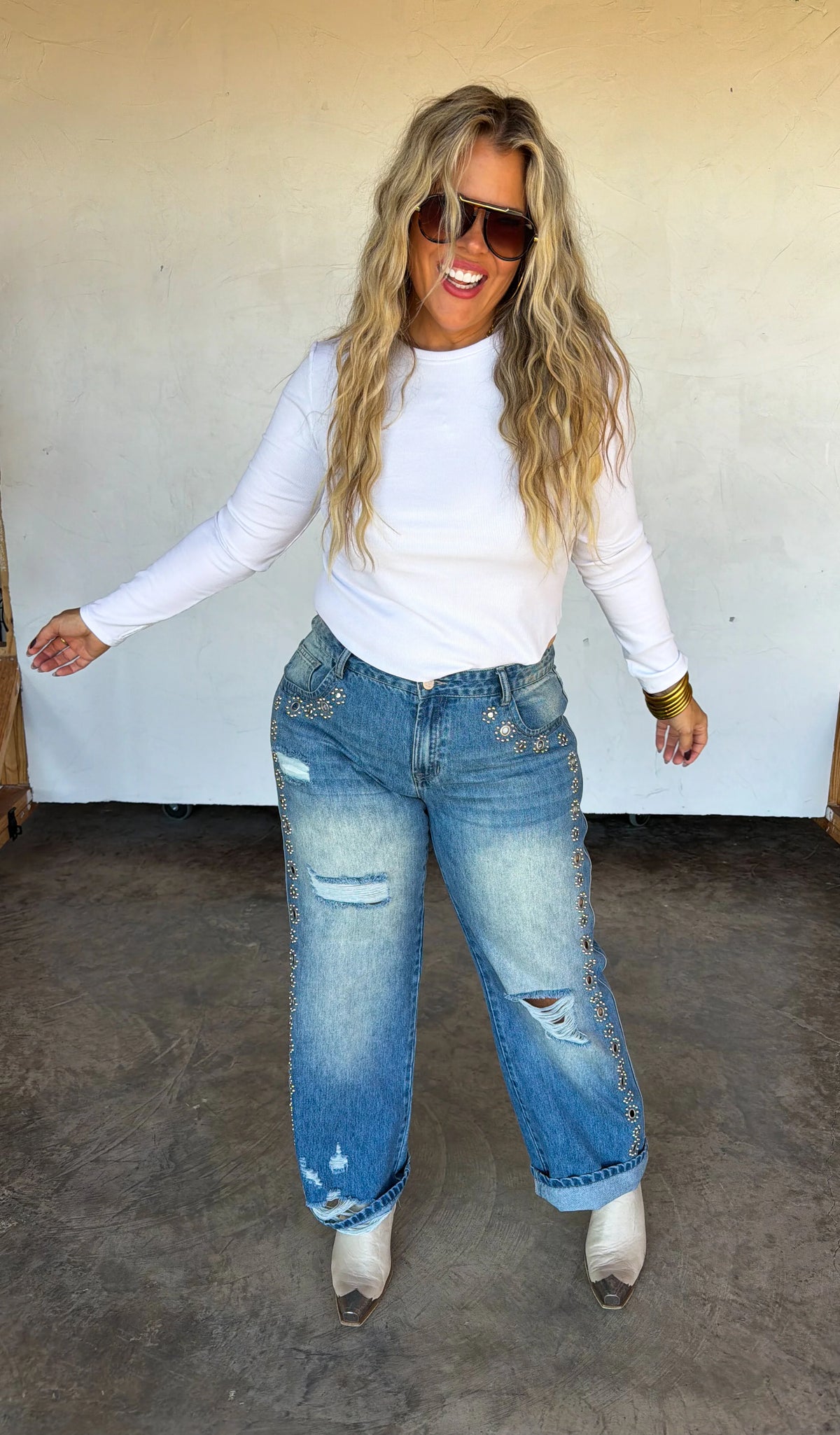 PREORDER: THE JAGGER STUDDED JEANS