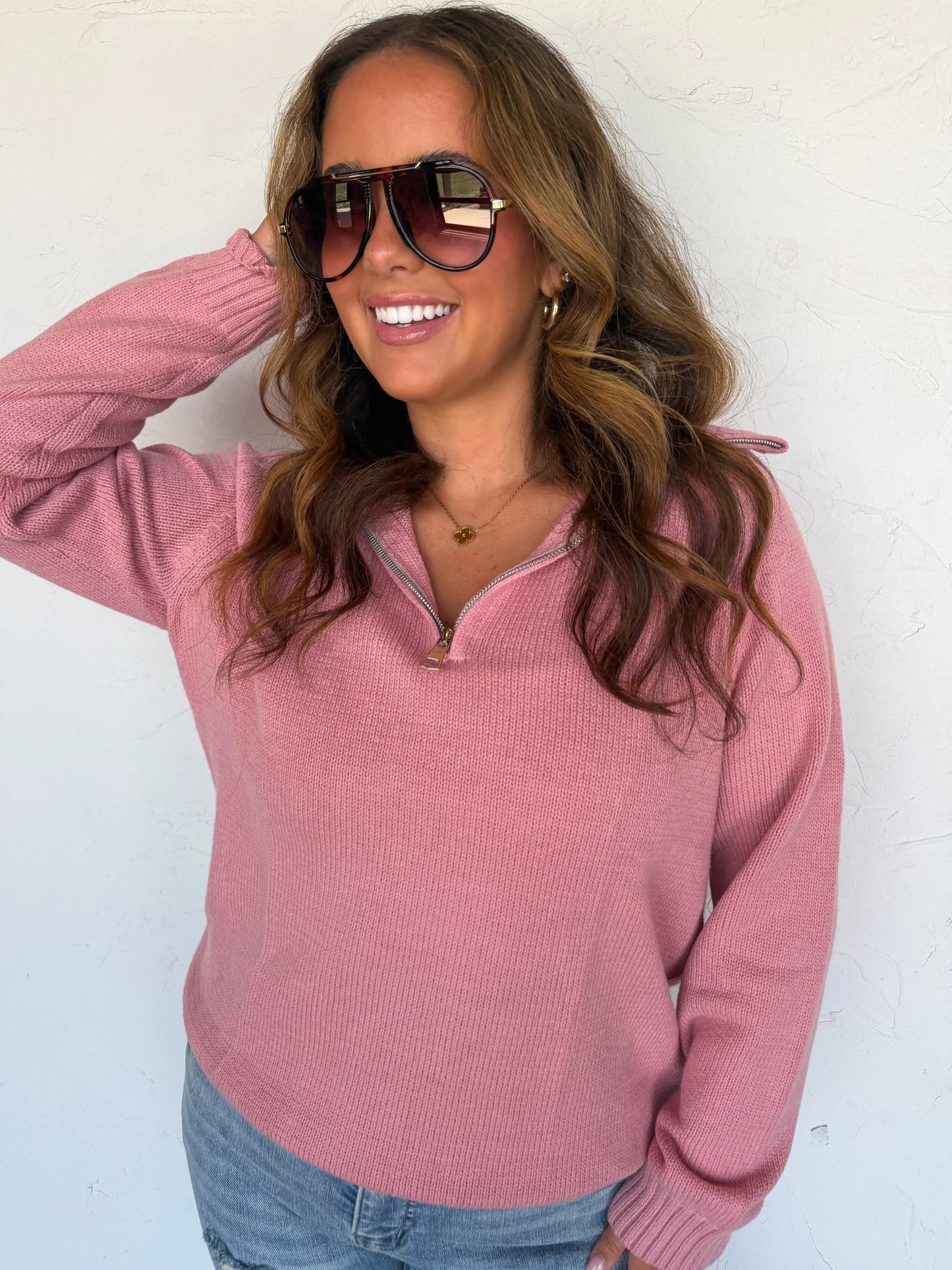 PREORDER- FIELD & STABLE QUARTER ZIP PULLOVER